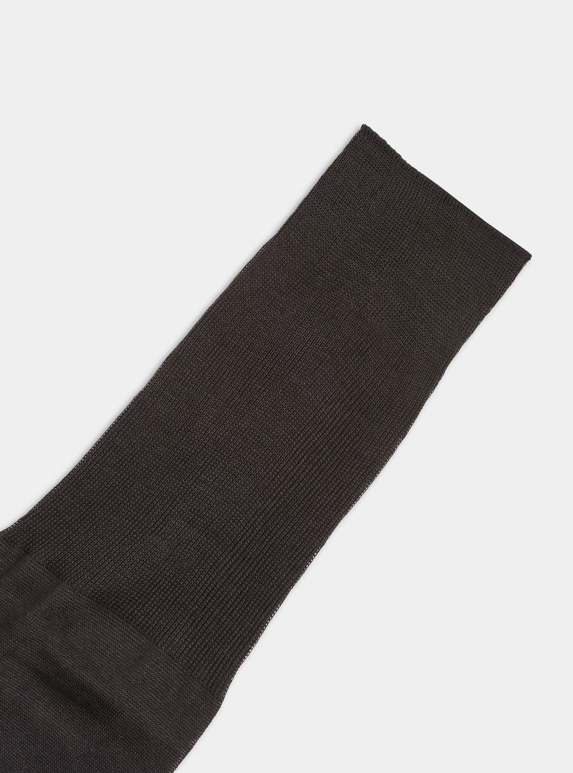 Calza lunga tinta unita in filo di Scozia, GRIGIO CHIARO