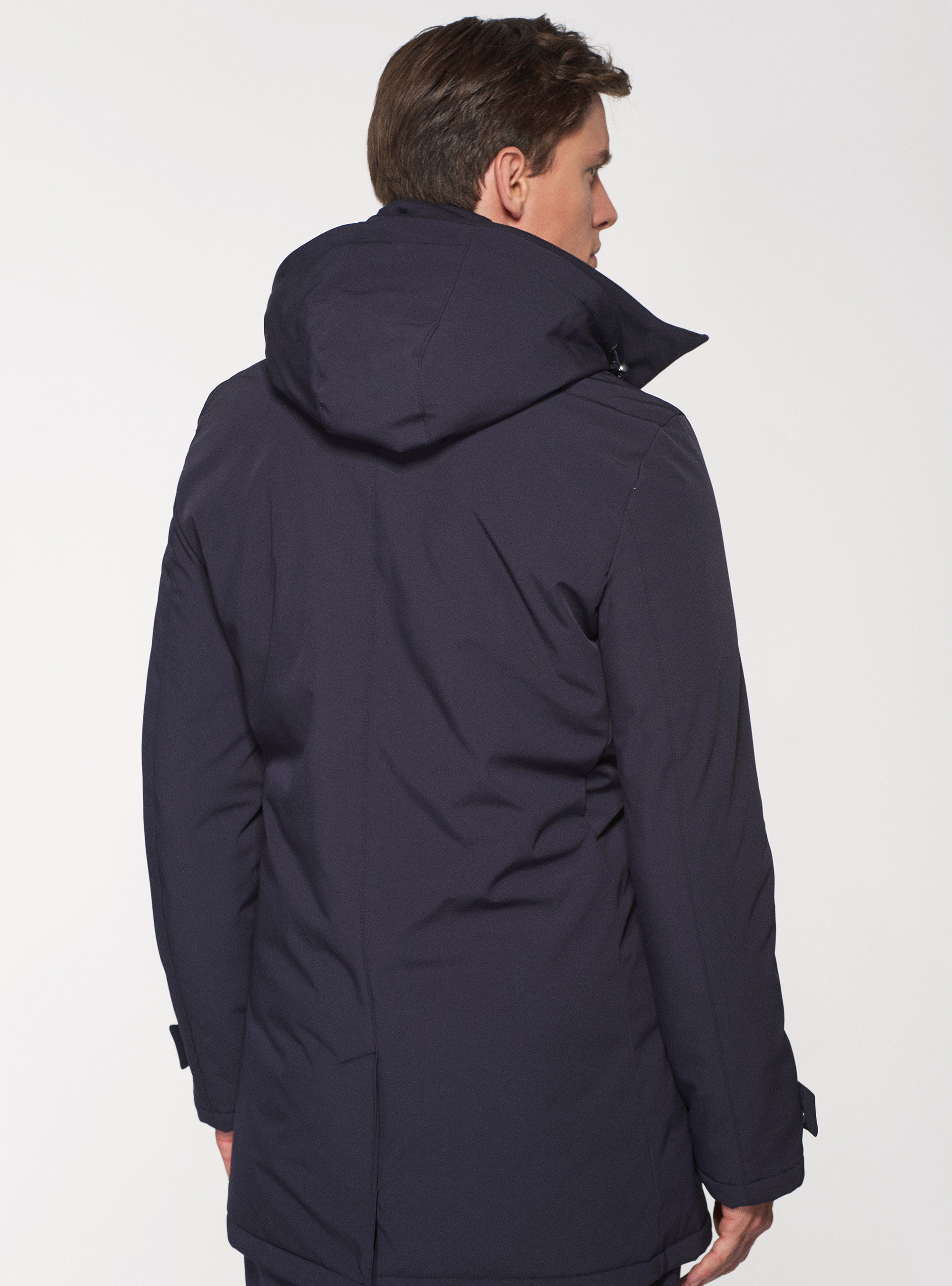 Giubbino tecnico con cappuccio, BLU NAVY