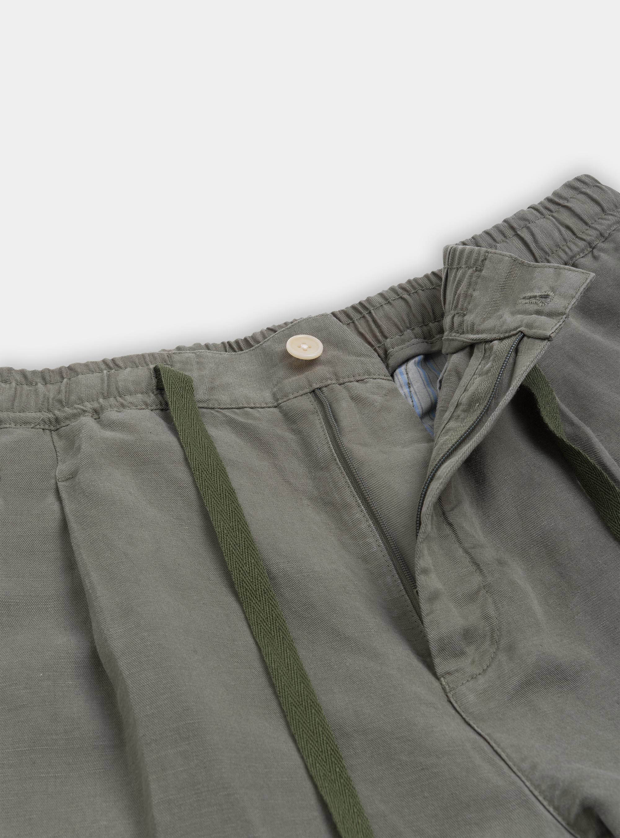 Garment-dyed bermuda shorts with drawstrings, SALVIA 0602C
