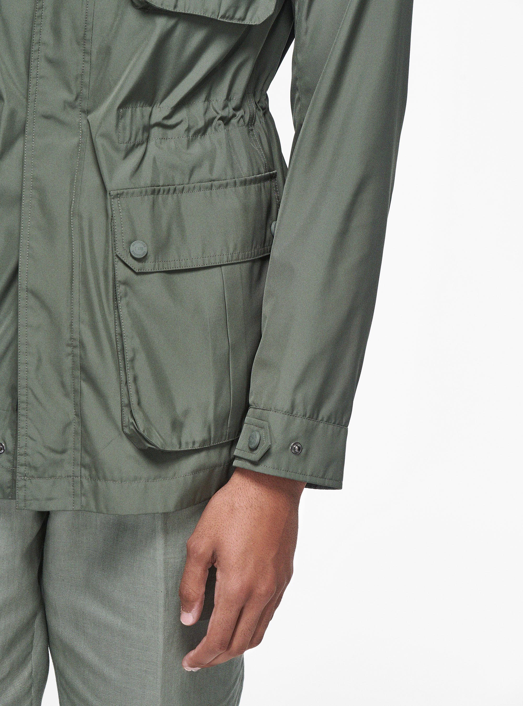 Field jacket in tessuto tecnico, MILITARE 0609C