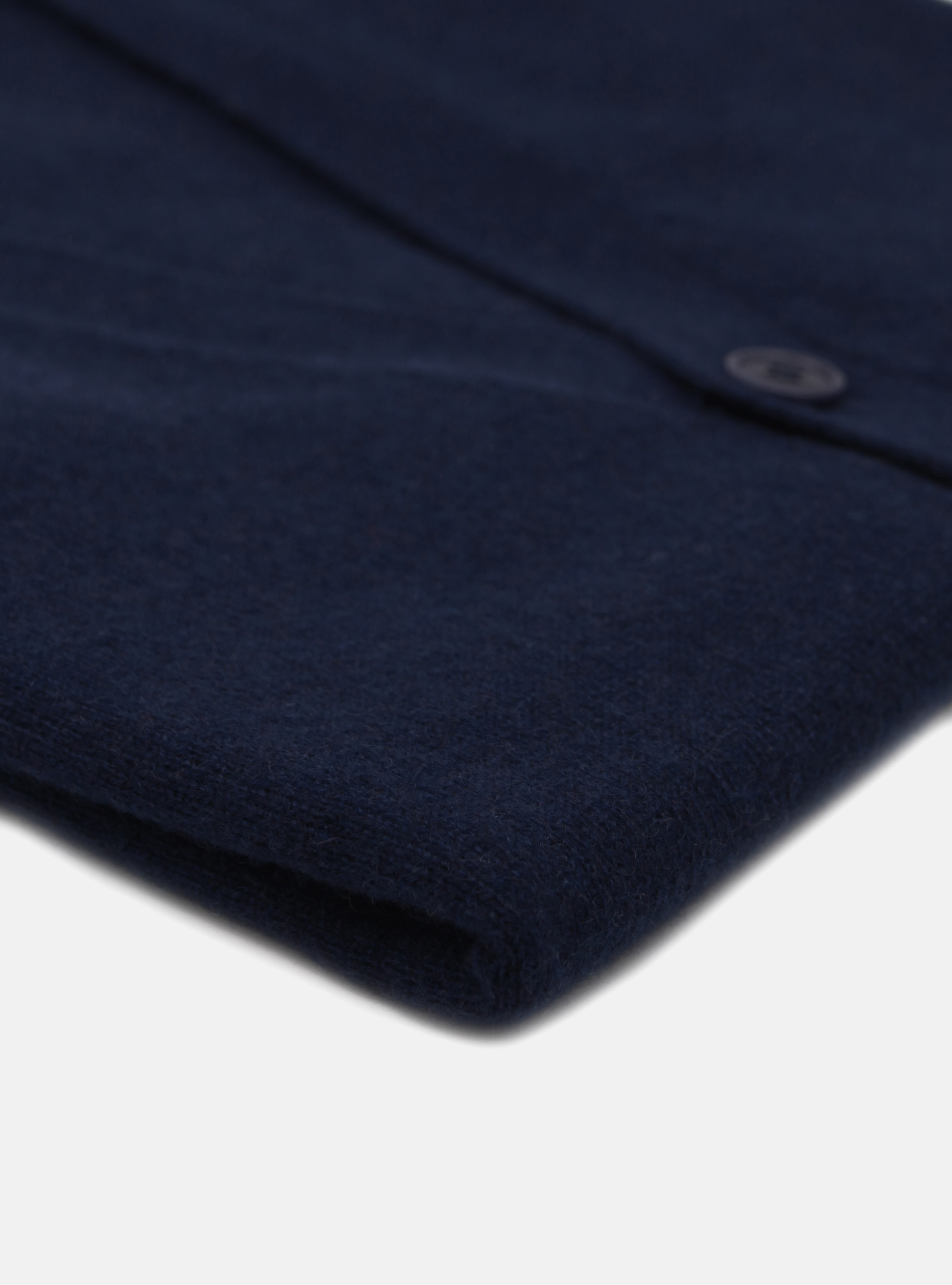 Pull gilet 100% cachemire, BLEU MARINE