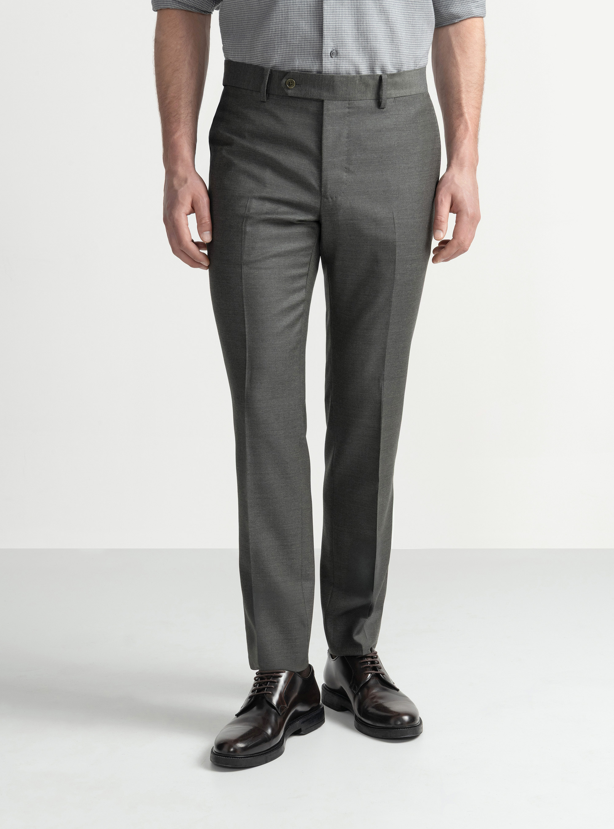 Pantalon de costume en pure laine Vitale Barberis Canonico, VERT