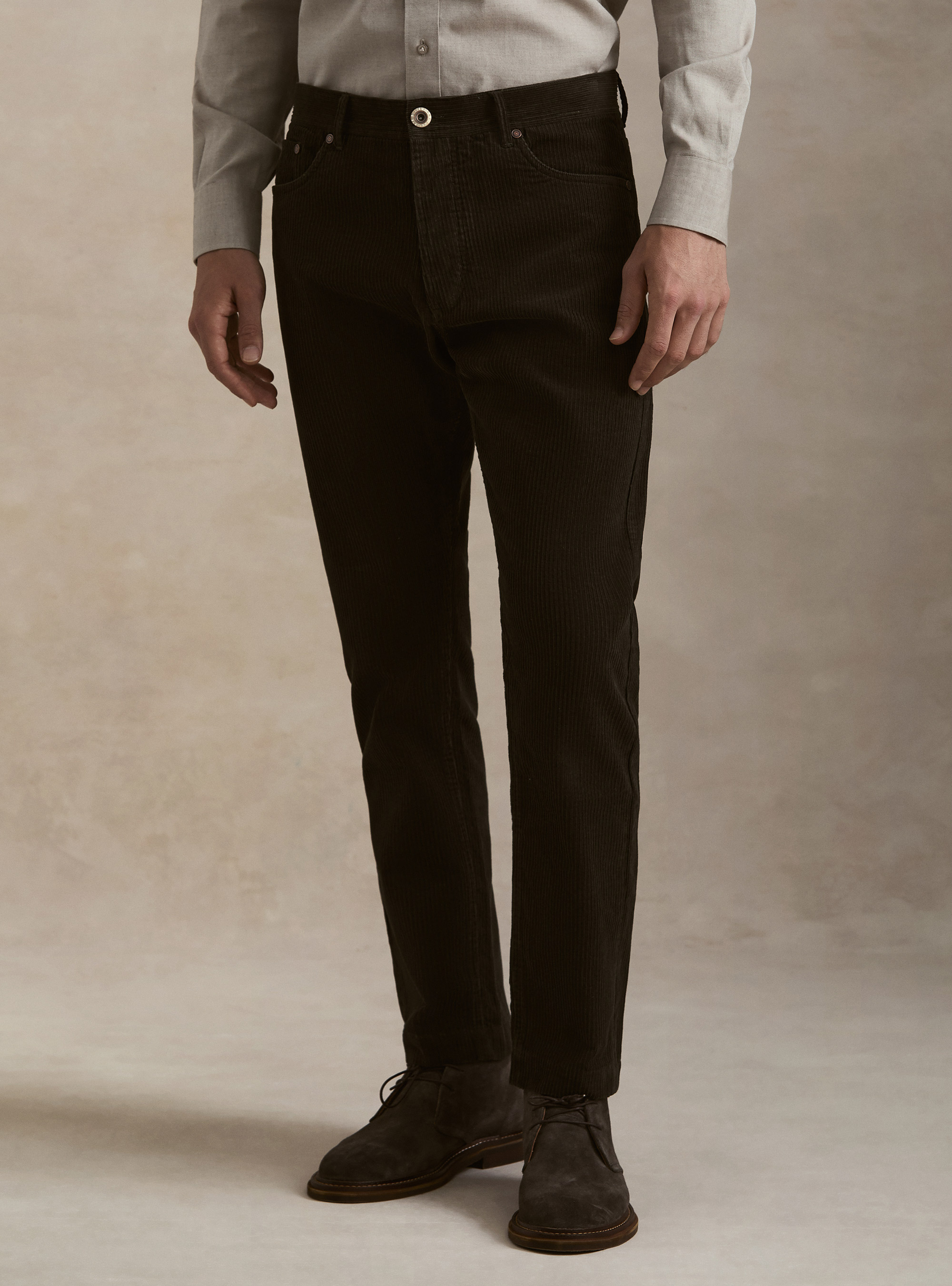5-pocket corduroy trousers, MILITARE 0609C