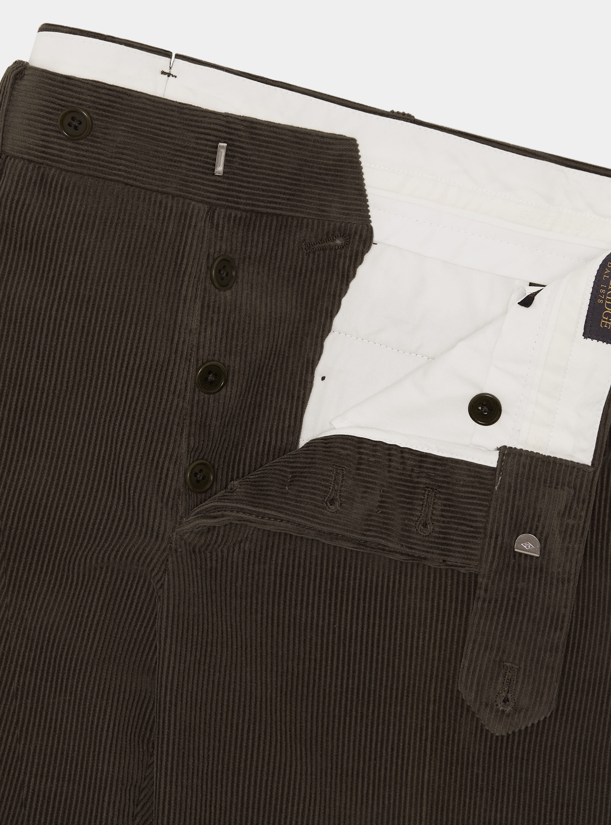 Pantaloni in velluto, VERDE