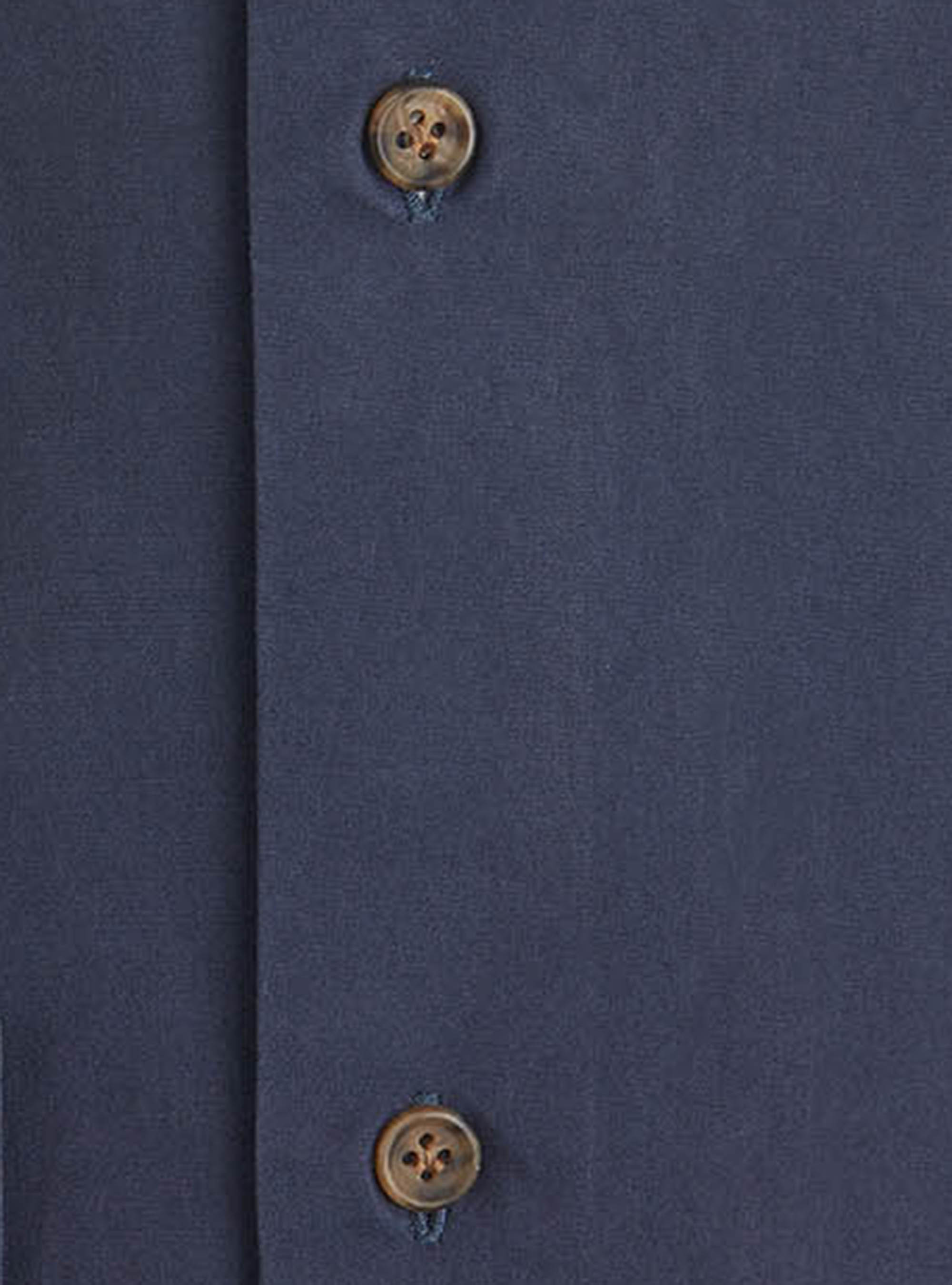 Dyed French collar shirt, BLUE