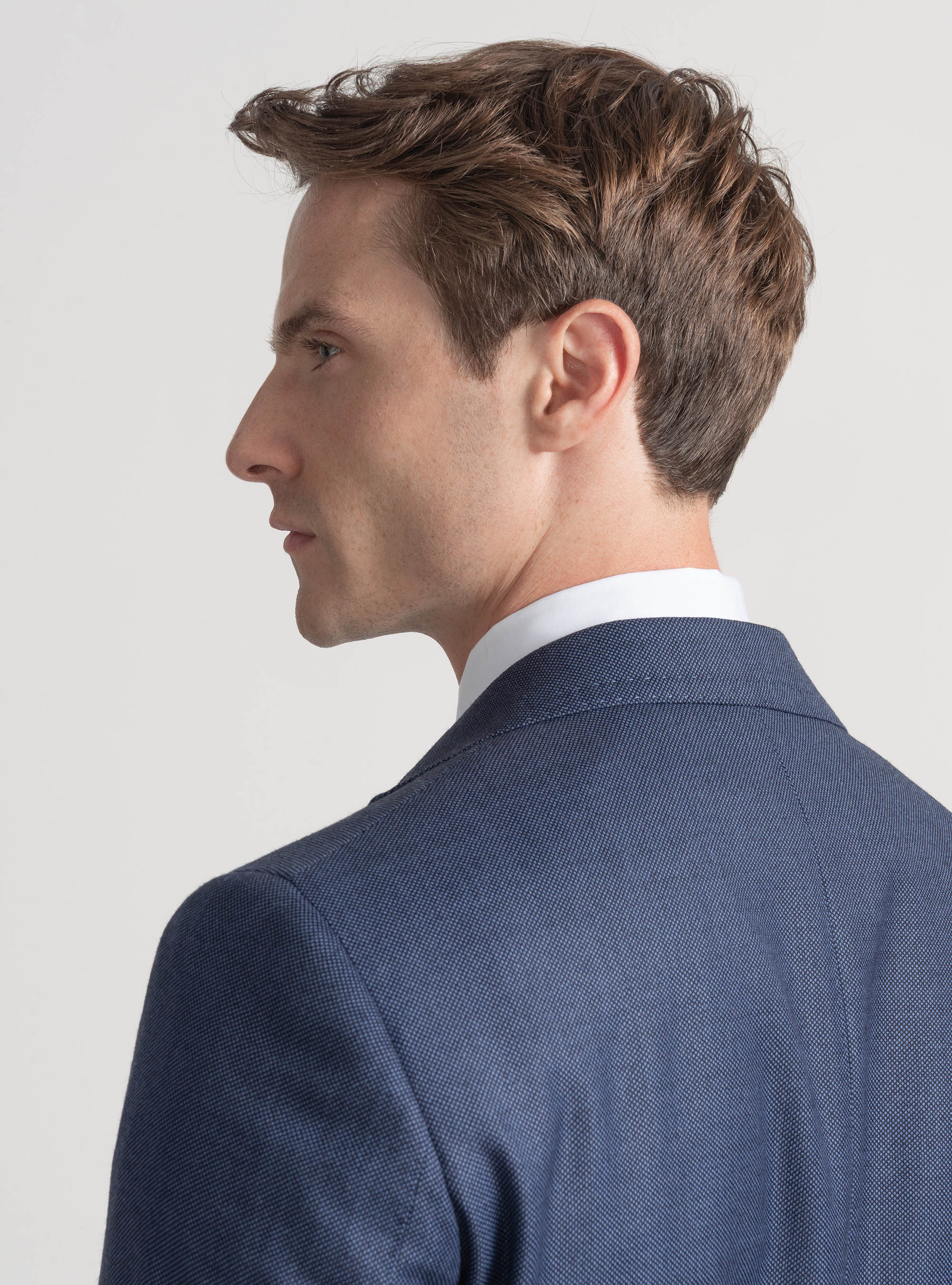 Partridge eye wool suit blazer Vitale Barberis Canonico, INK