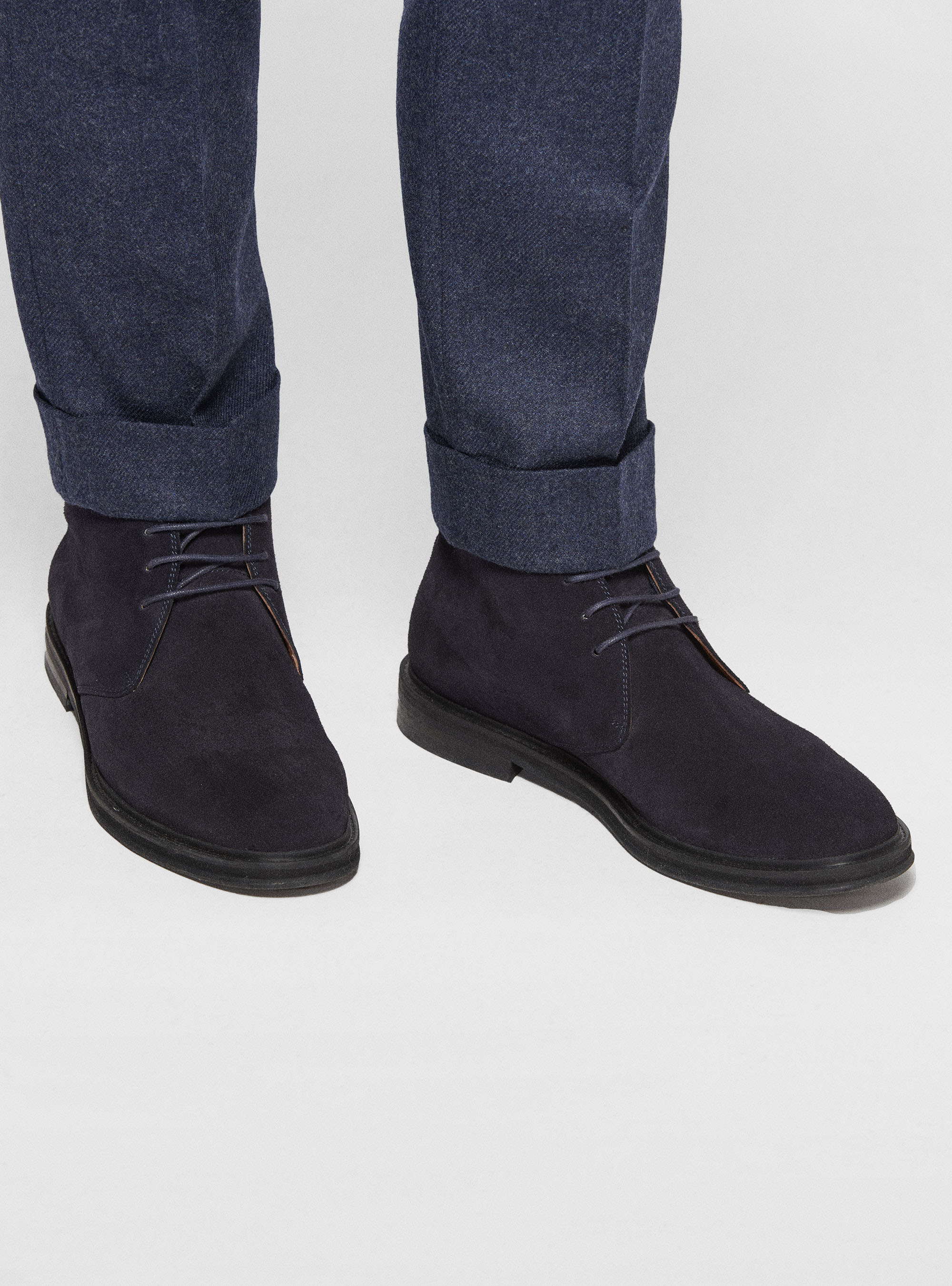 Polacchini in suede, BLU NAVY