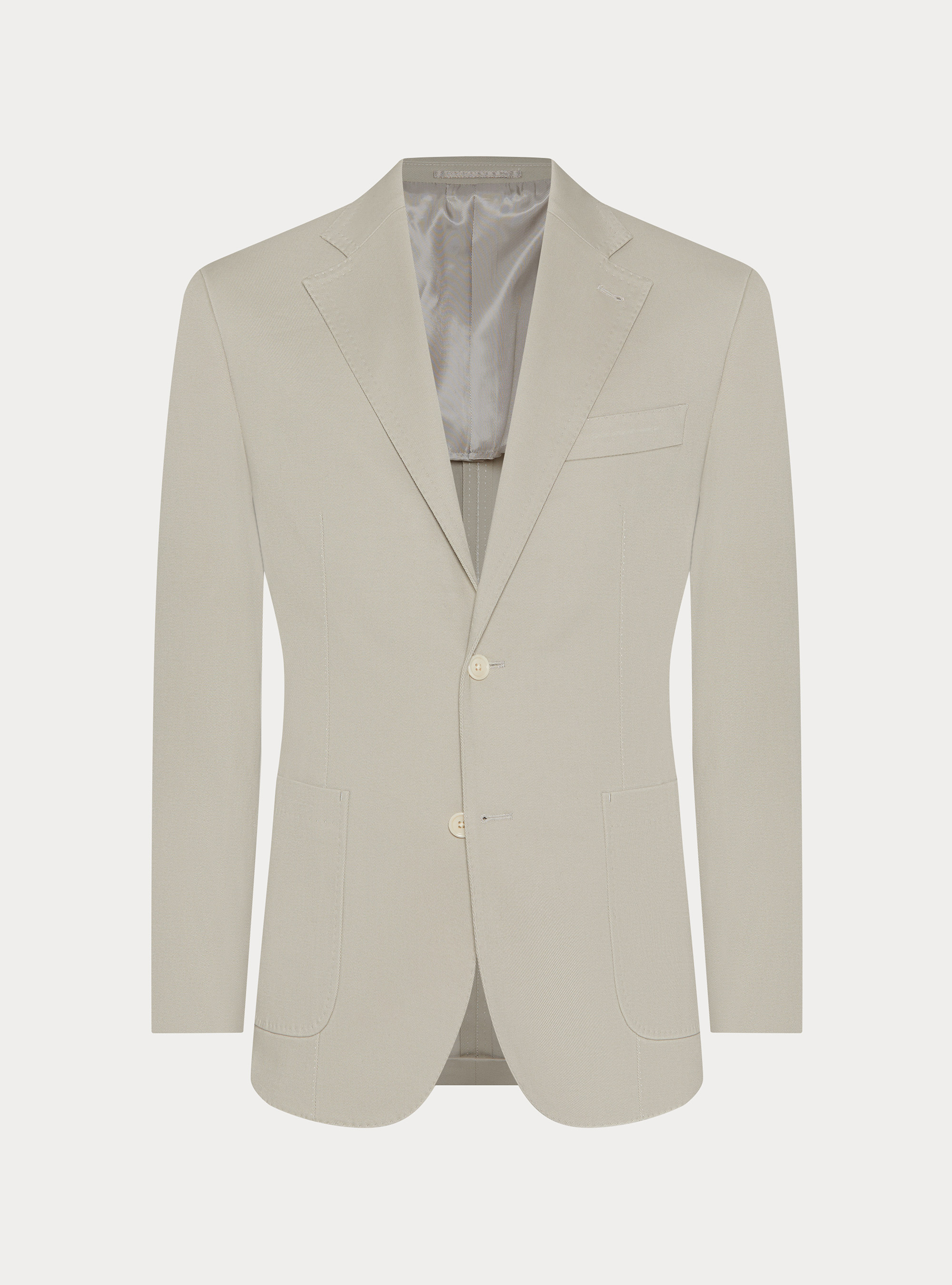 Brushed cotton blazer, ECRU