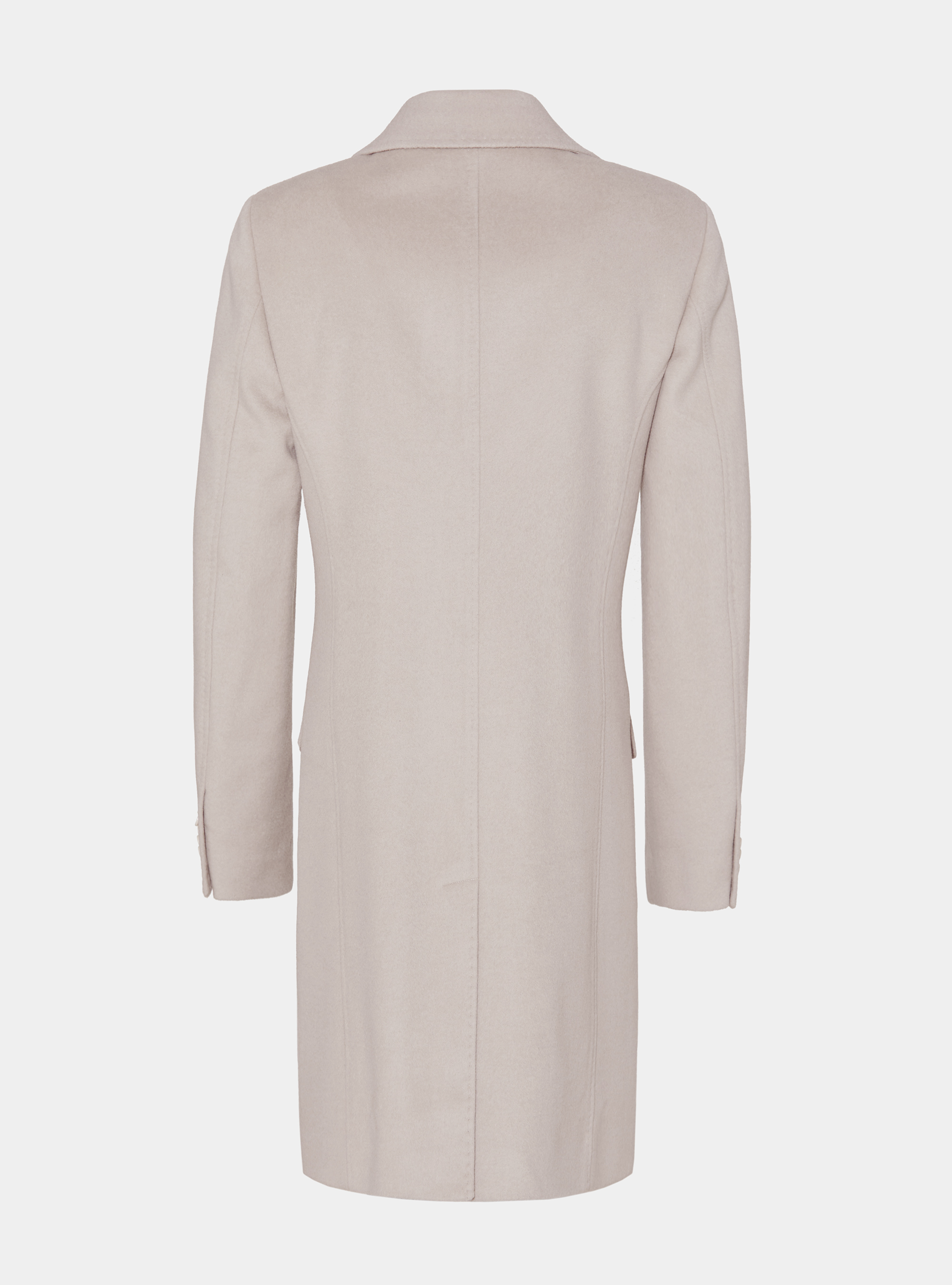 Abrigo de lana y cachemira, ECRU 0536C