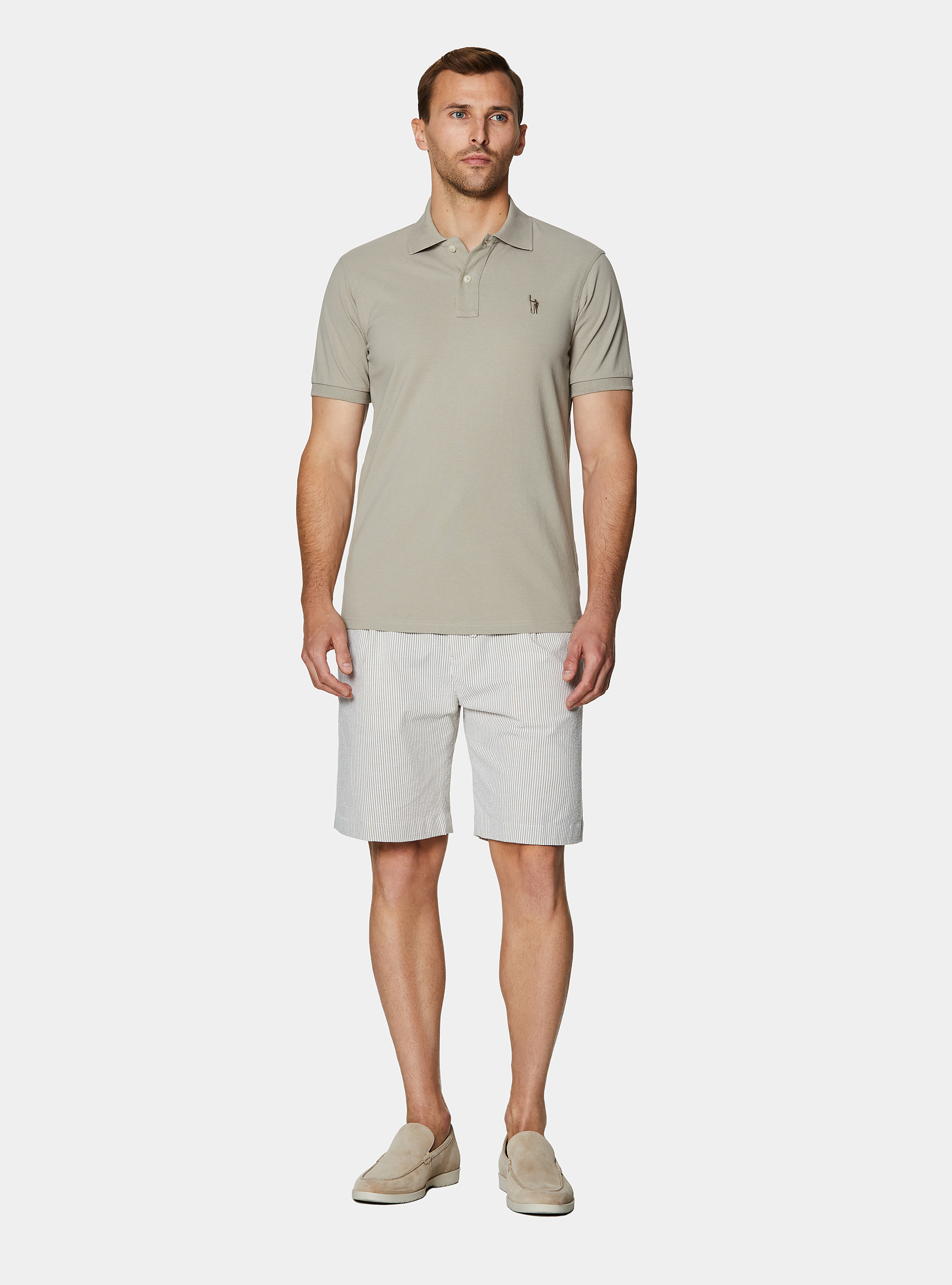 Classic piqu&eacute; polo shirt, SAND