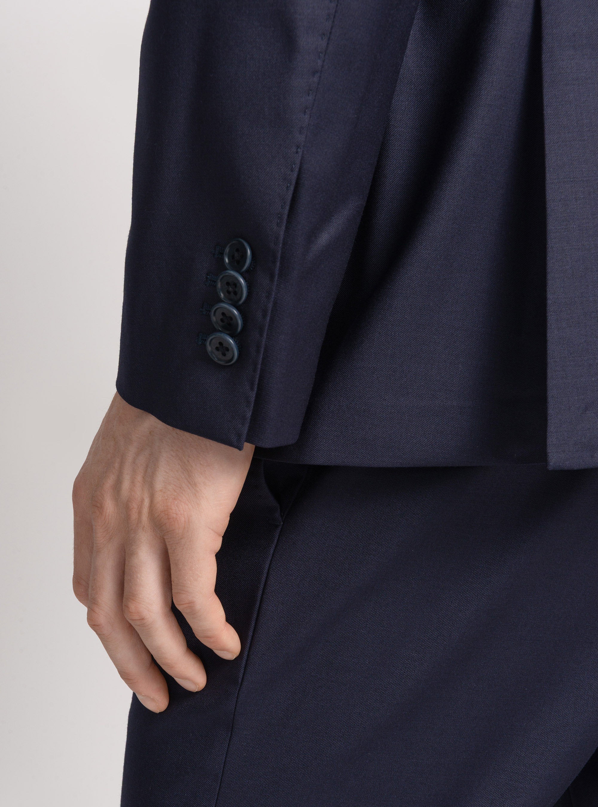 Americana para traje de pura lana superfina 120's, AZUL MARINO