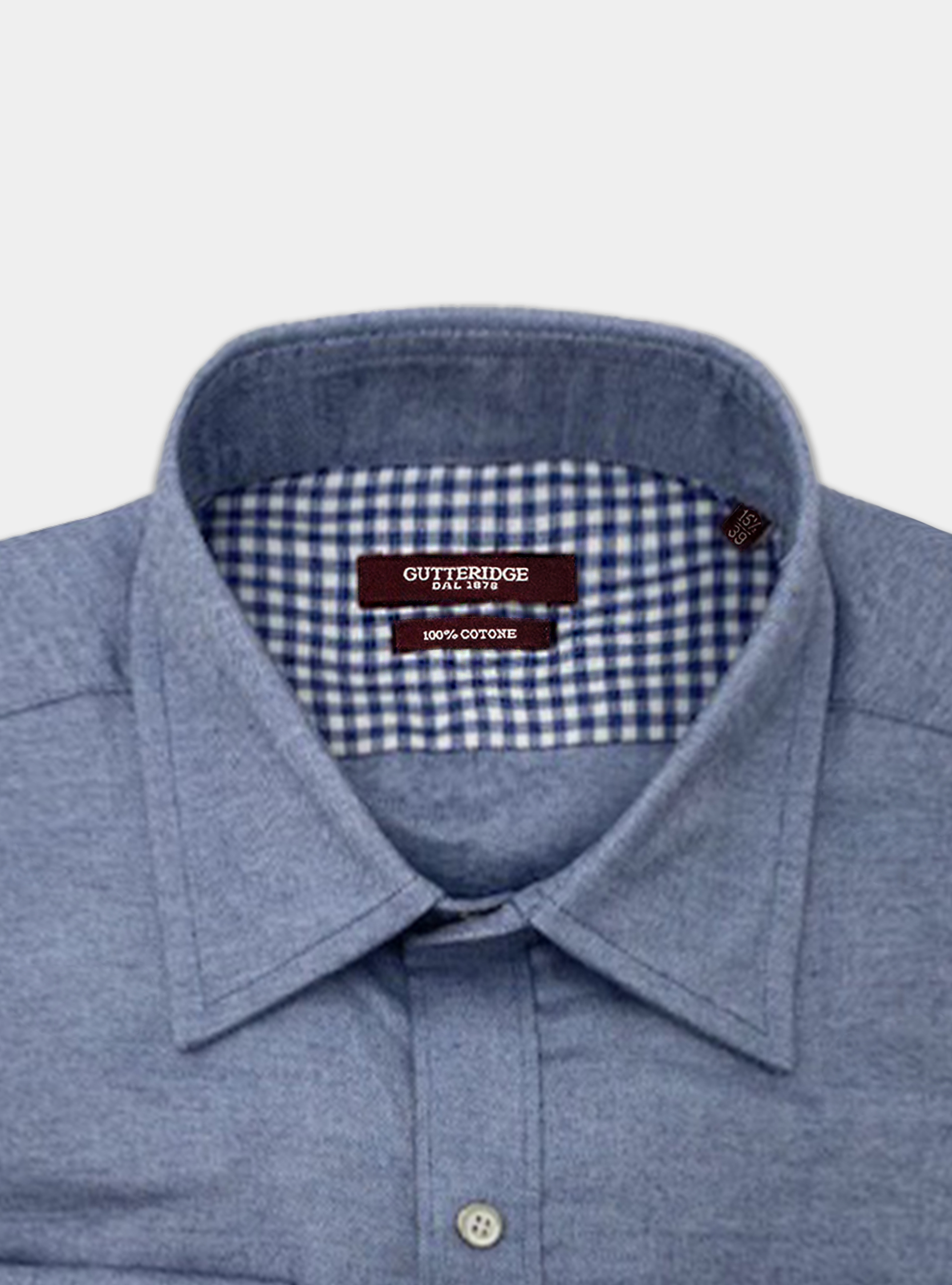 Cotton flannel shirt, LIGHT BLUE