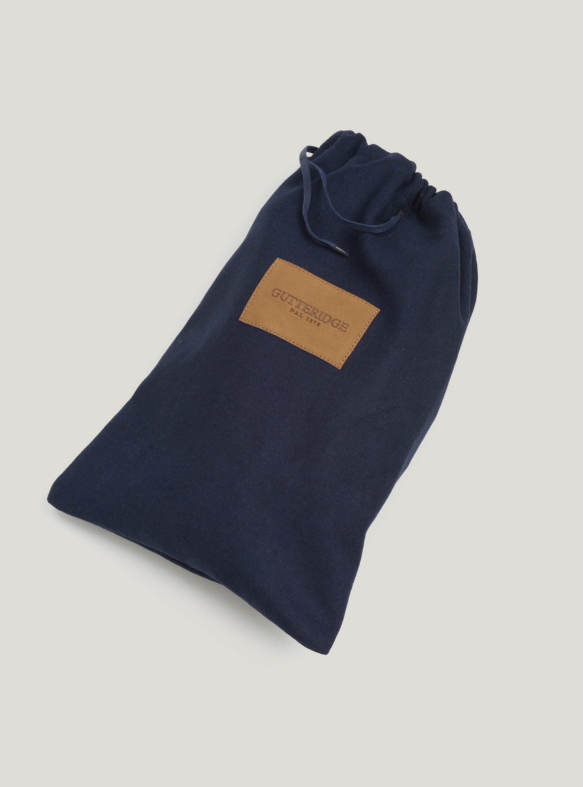 Pantofole in flanella tinta unita, BLU NAVY