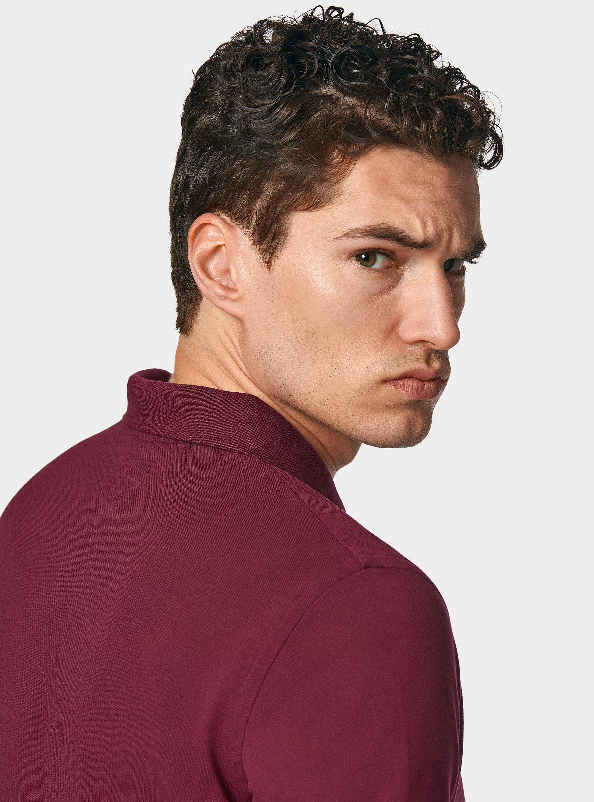 Polo classique en piqué, BORDEAUX
