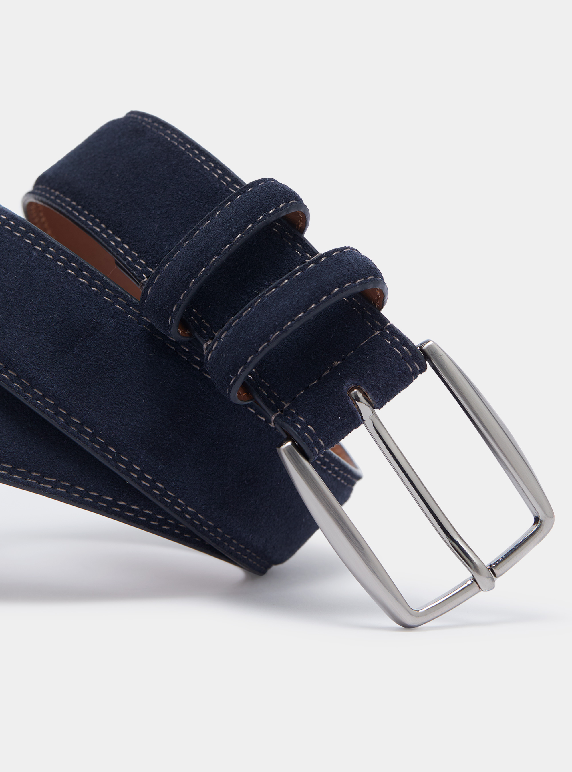 Ceinture en daim, BLEU MARINE