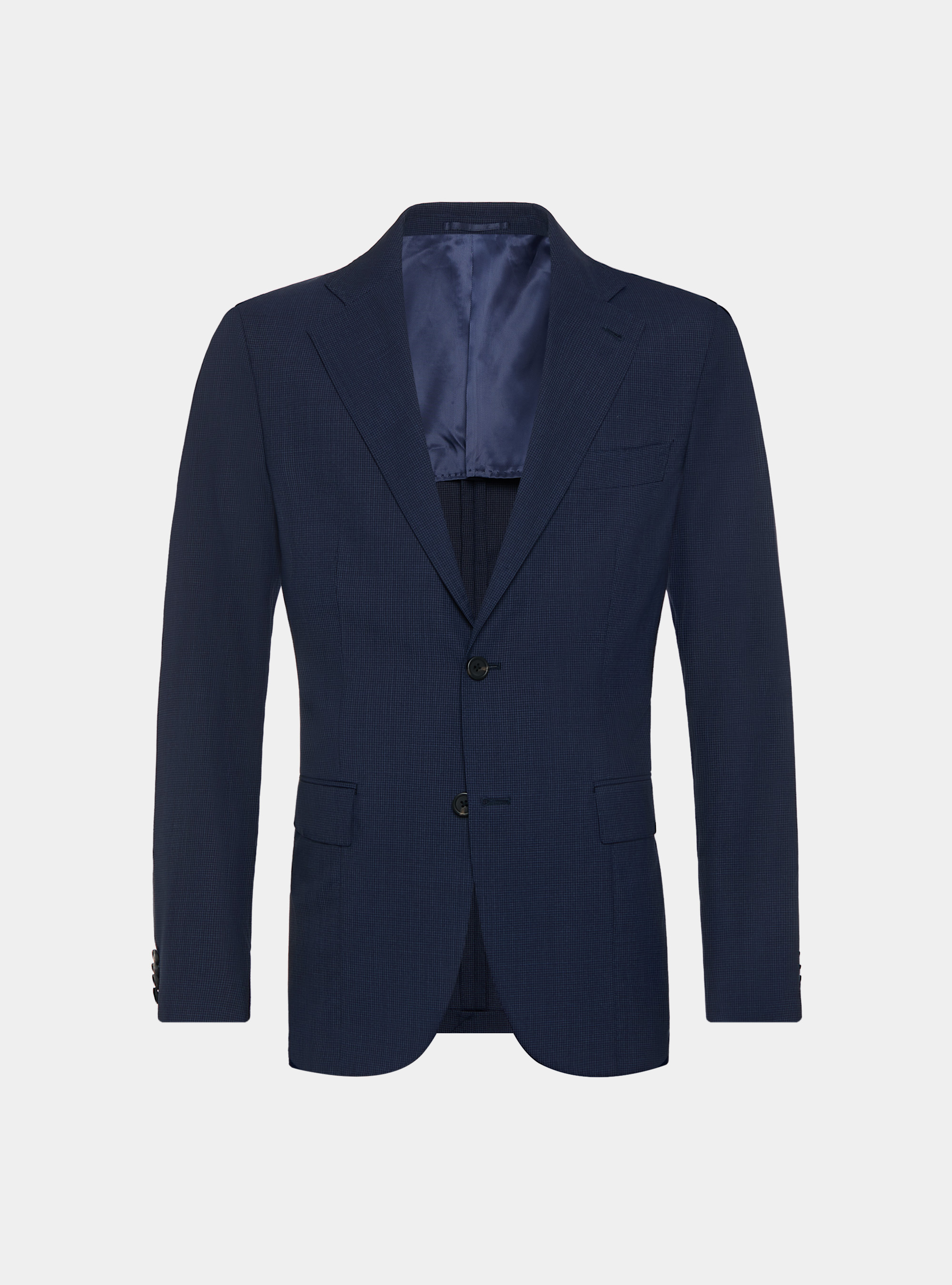 Giacca per abito in pura lana pied de poule Vitale Barberis Canonico, BLU NAVY