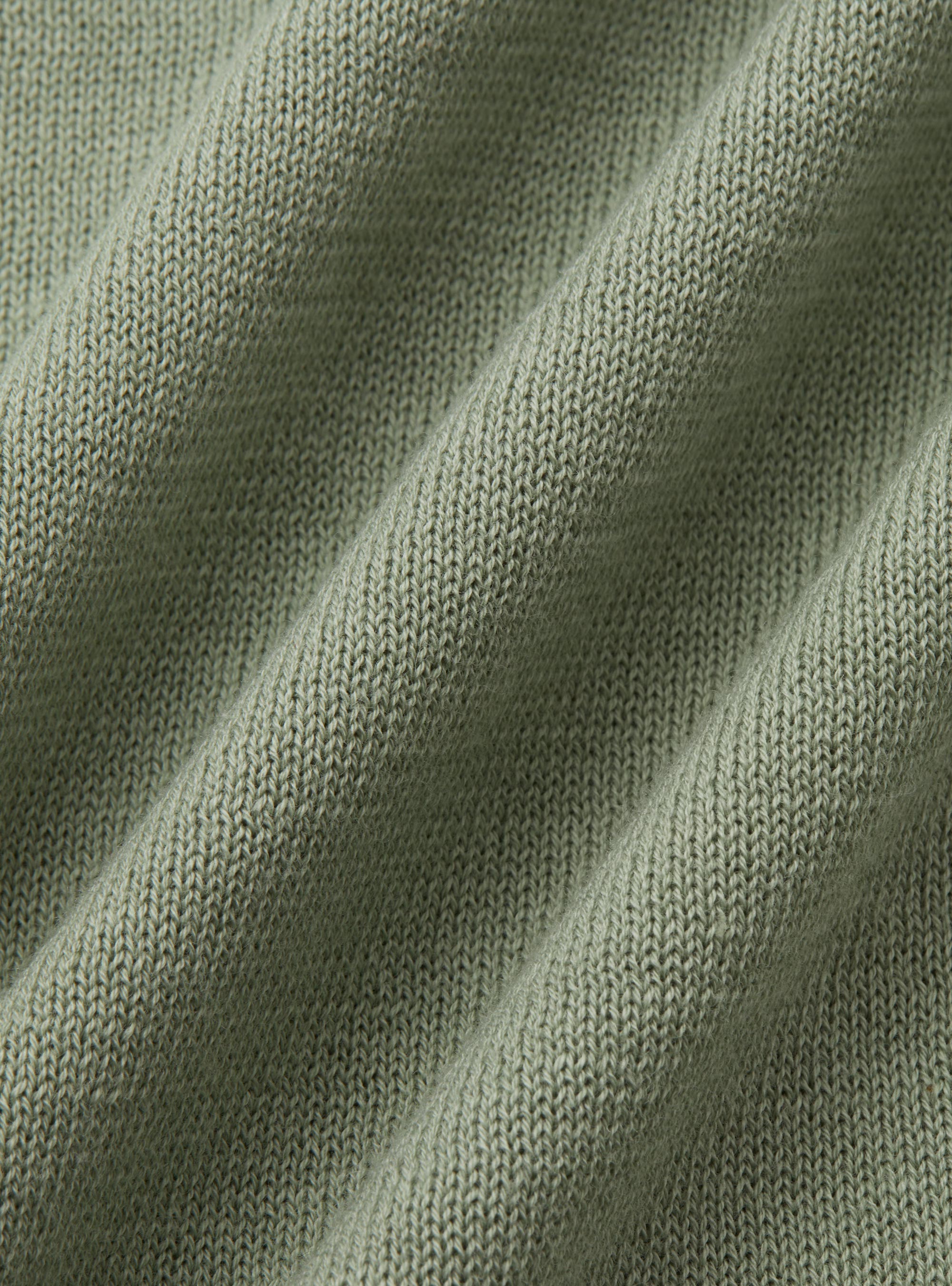 Polo in maglia senza bottoni in cotone extrafine, SALVIA 0602C