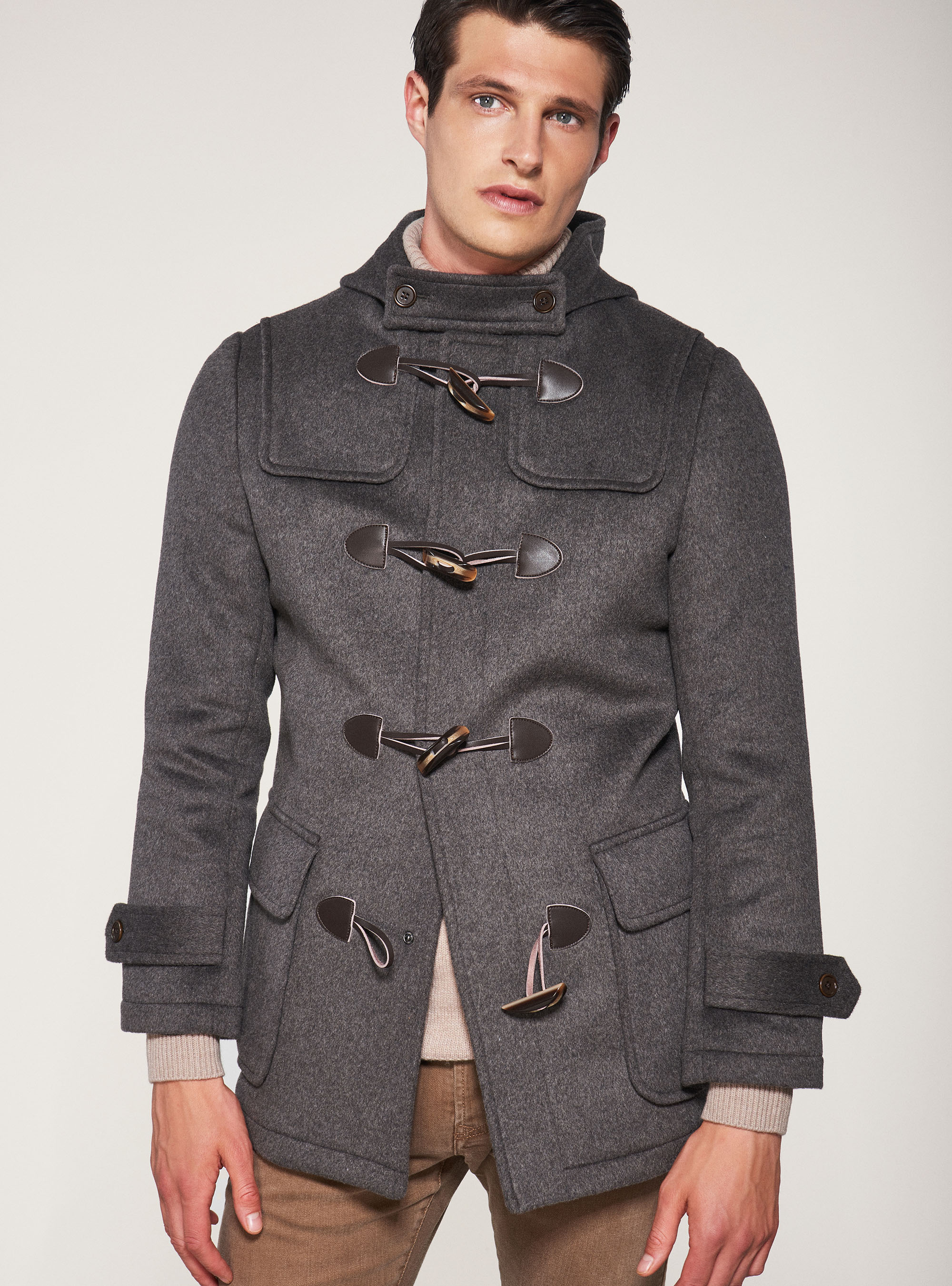 Gutteridge - Montgomery con cappuccio, Unisex, Marrone, Taglia: 46