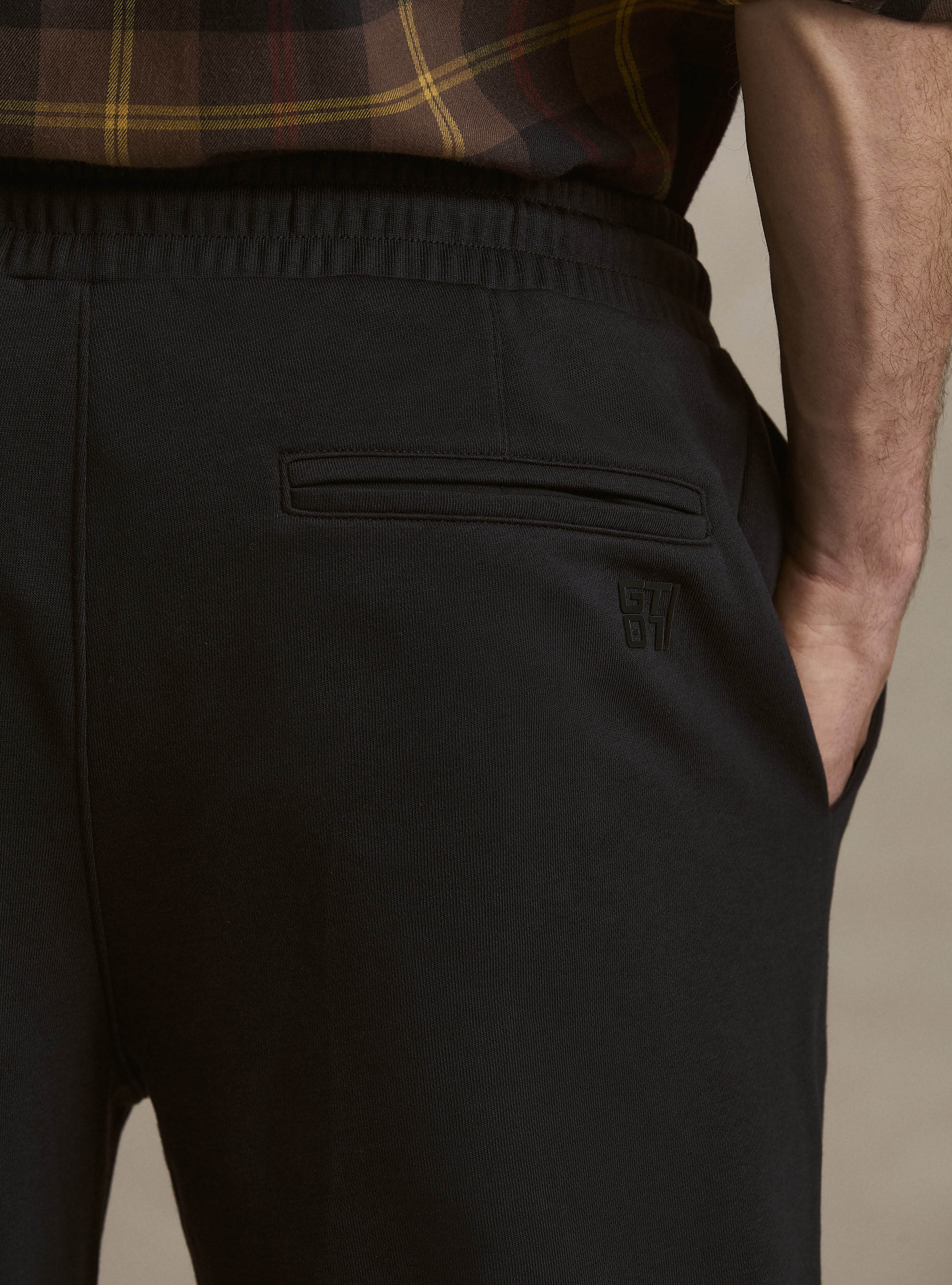 Pantaloni in felpa in misto cotone, BLU NAVY