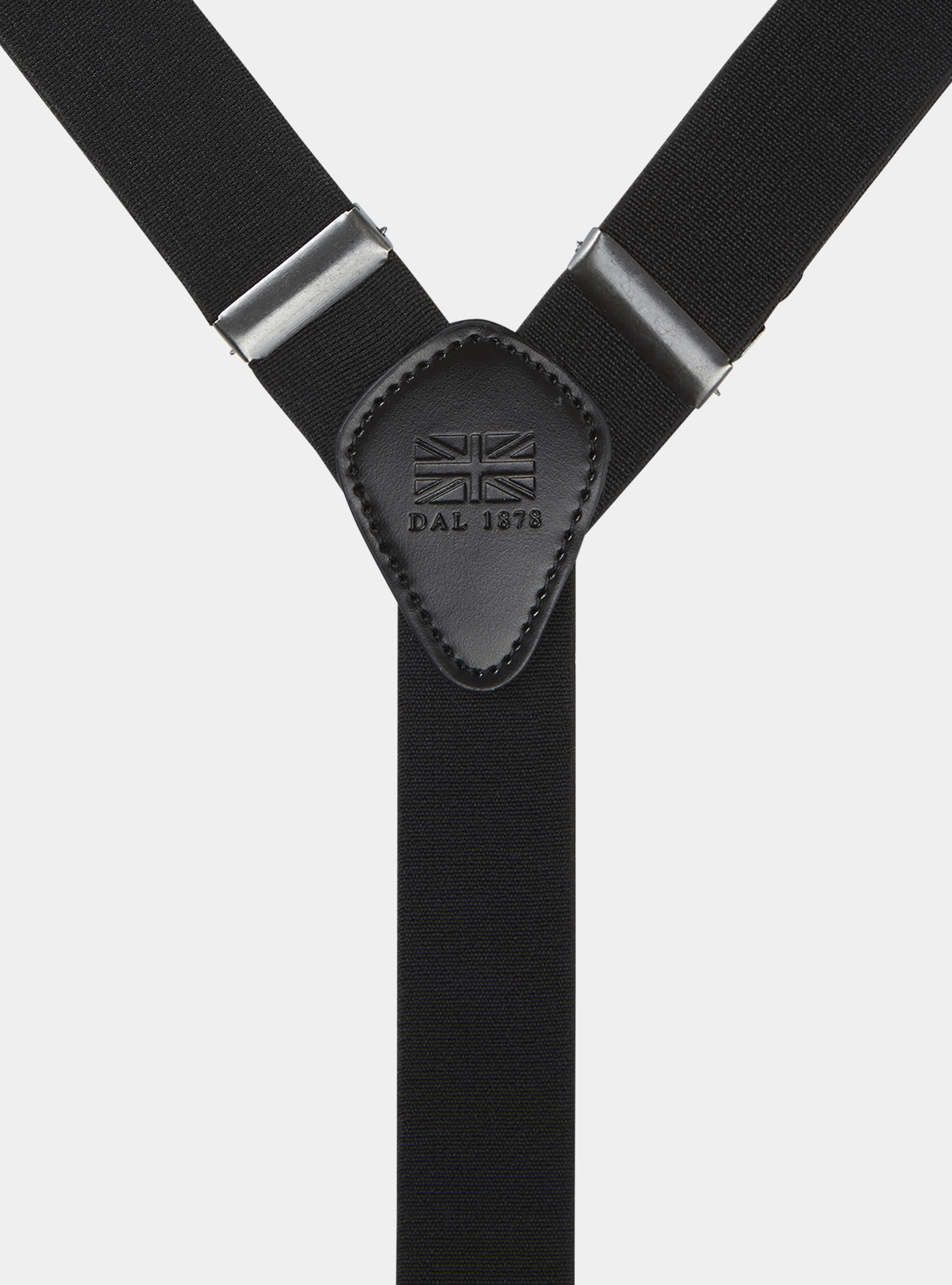 Plain-coloured braces, BLACK