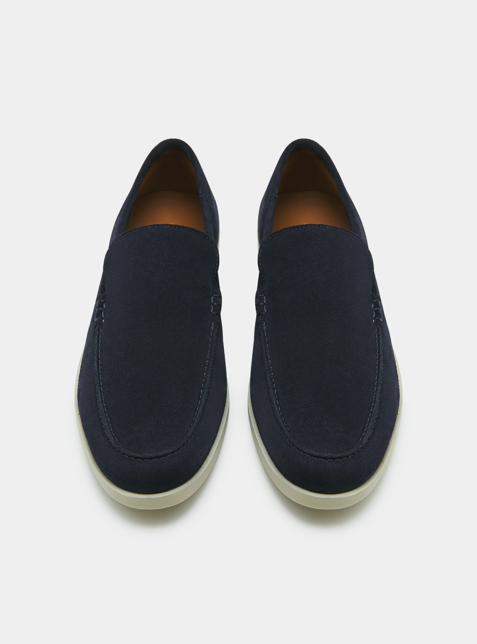 Suede loafers, NAVY BLUE