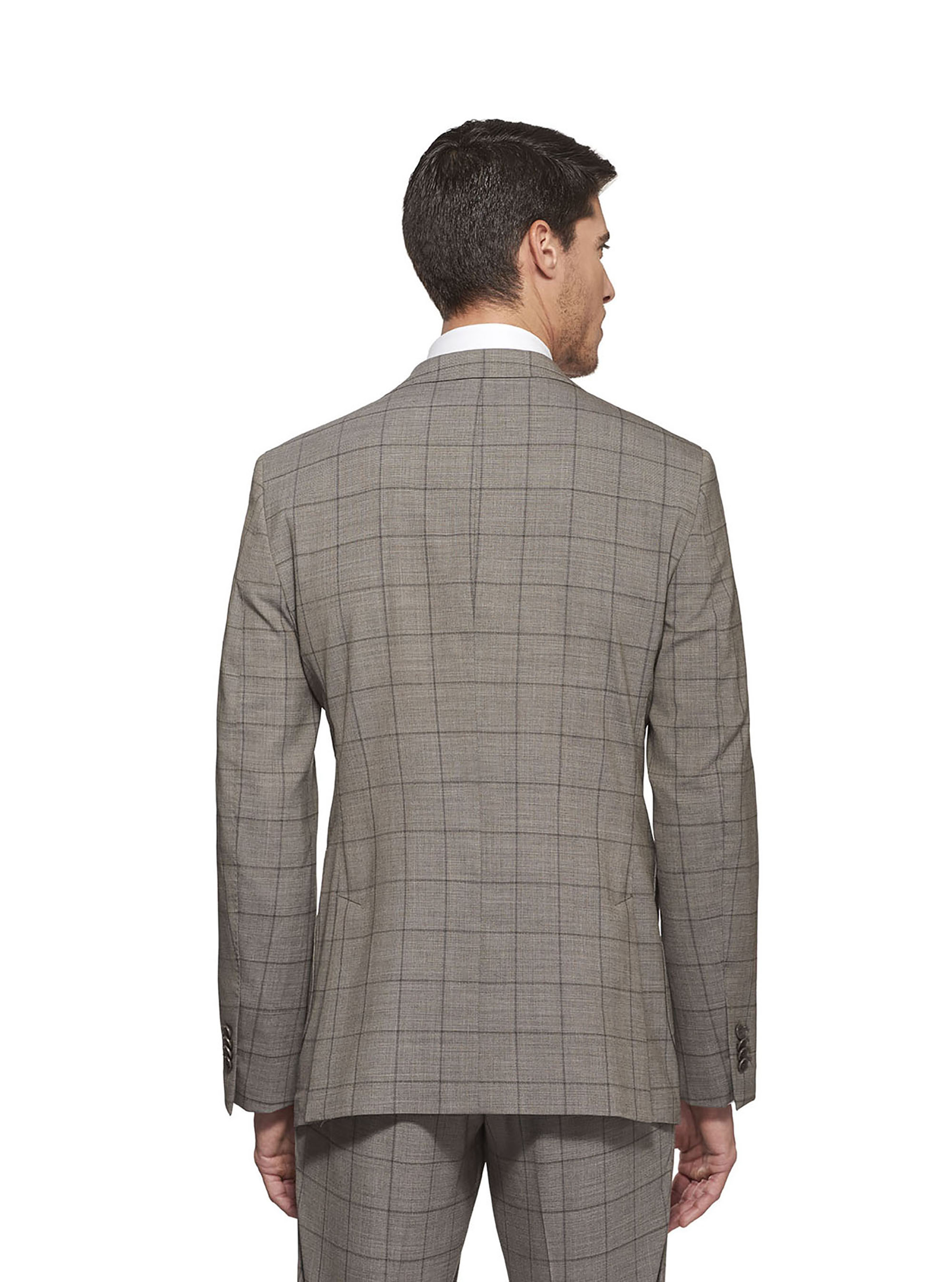 Stretch wool seersucker suit, MUD