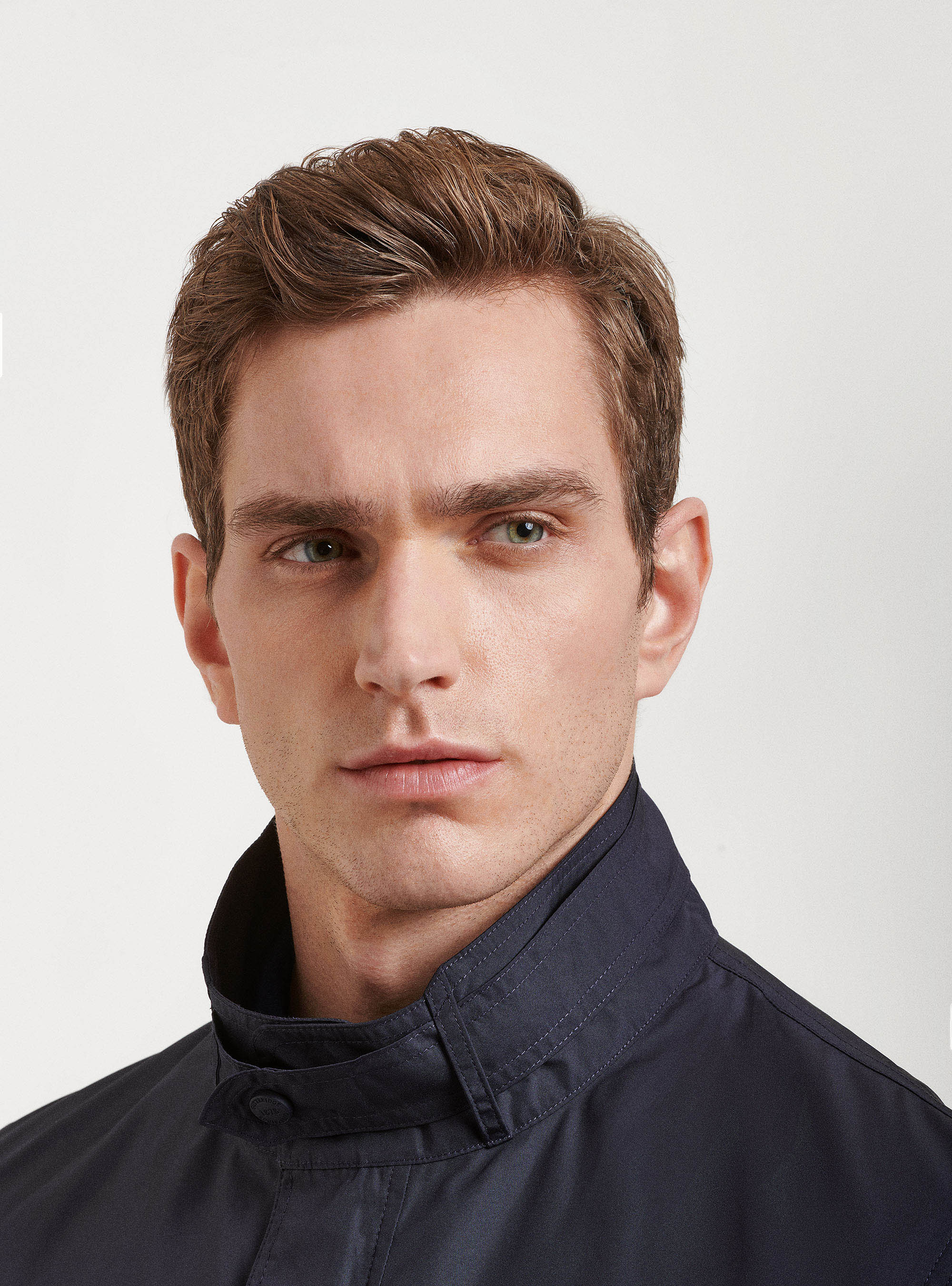 Field jacket in tessuto tecnico, BLU NAVY