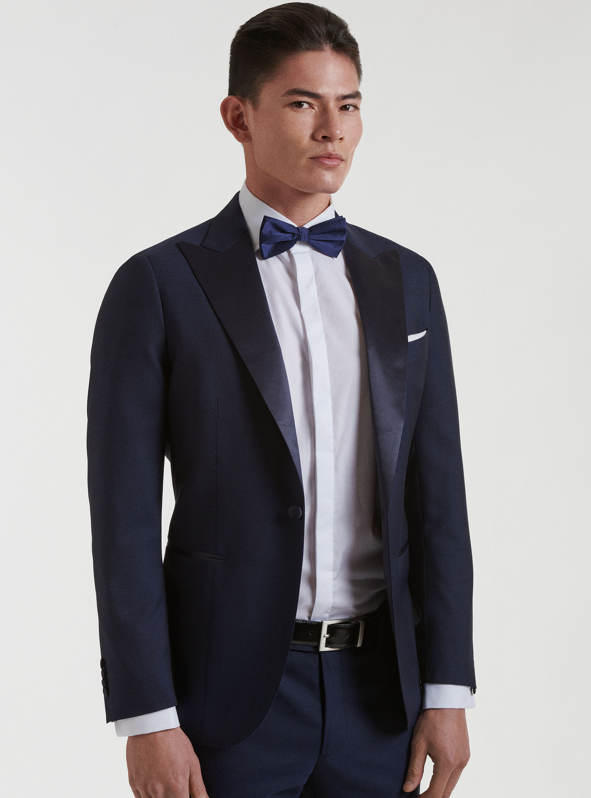 Giacca smoking in pura lana Vitale Barberis Canonico, BLU NAVY