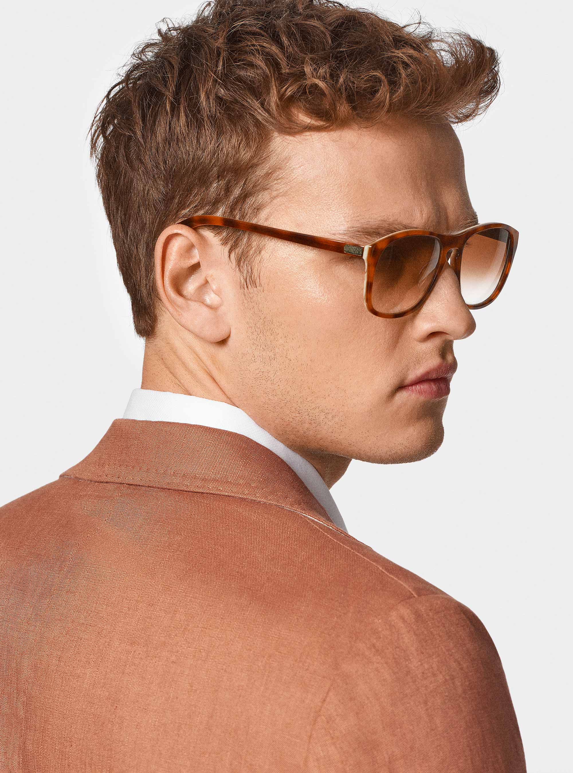 Pure linen suit blazer, ROSA SALMONE 0468C