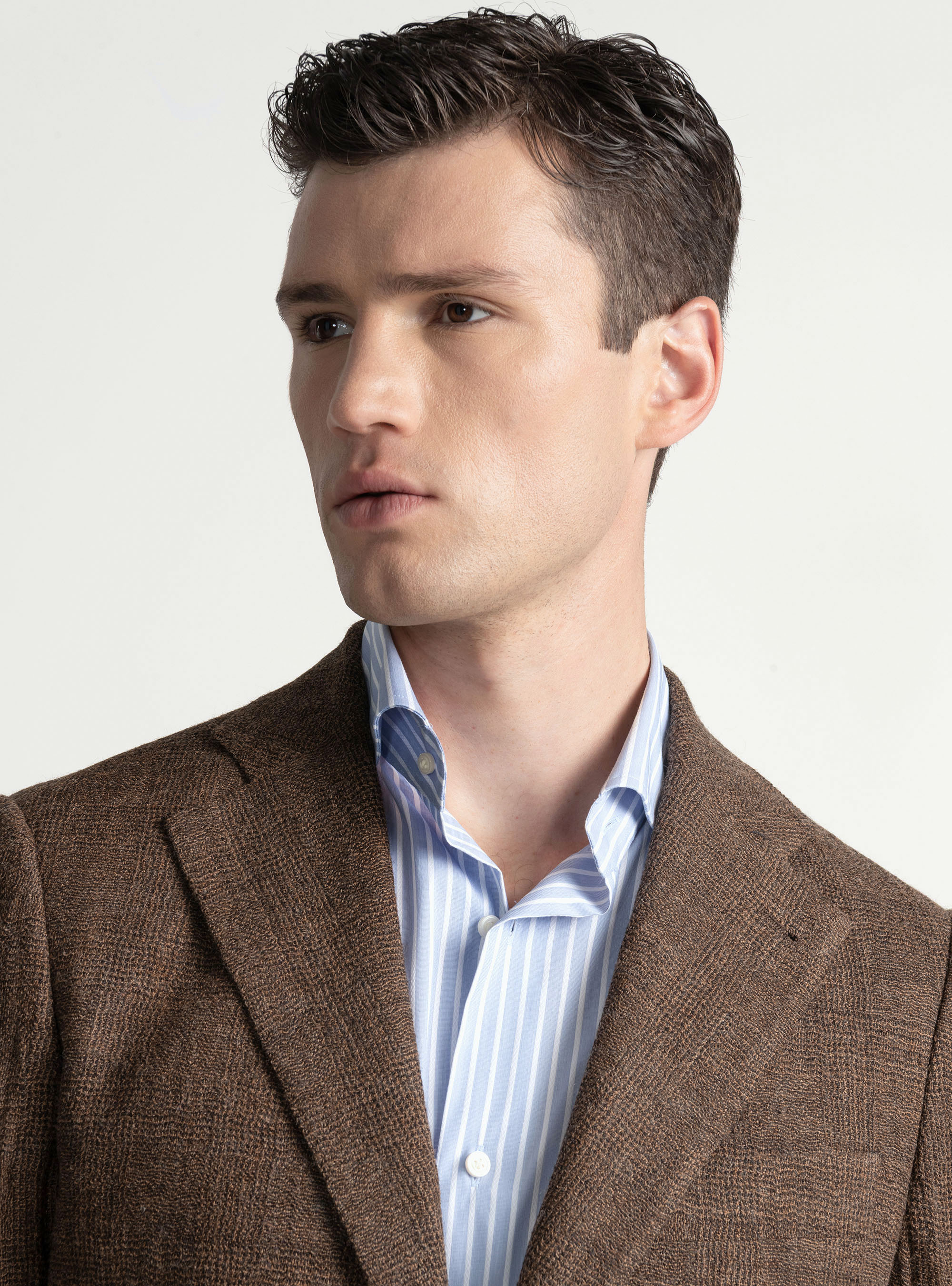 Americana de lana pura con estampado Príncipe de Gales, MULTICOLORE