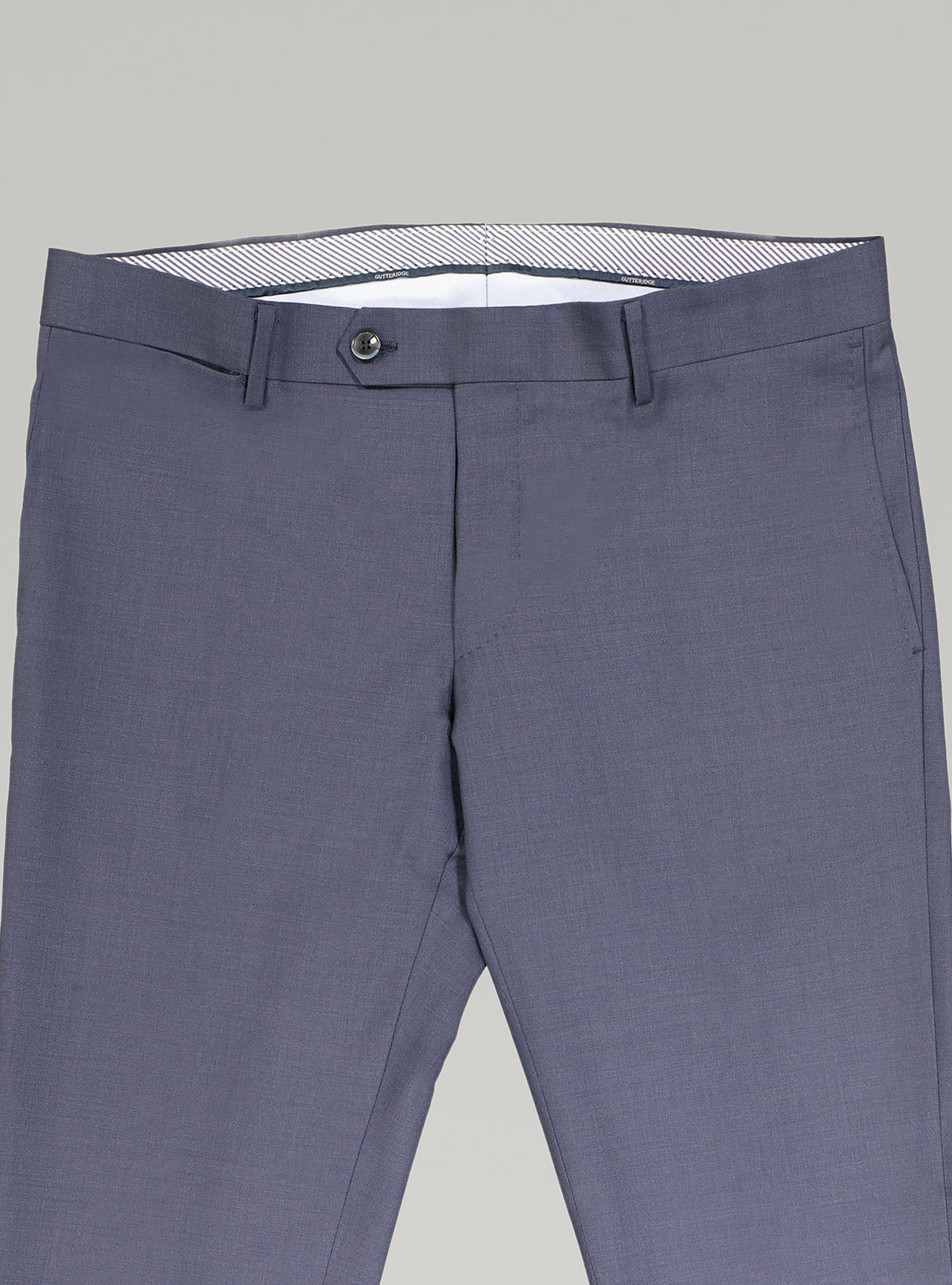 Pantaloni per abito in lana superfine 120's, INCHIOSTRO