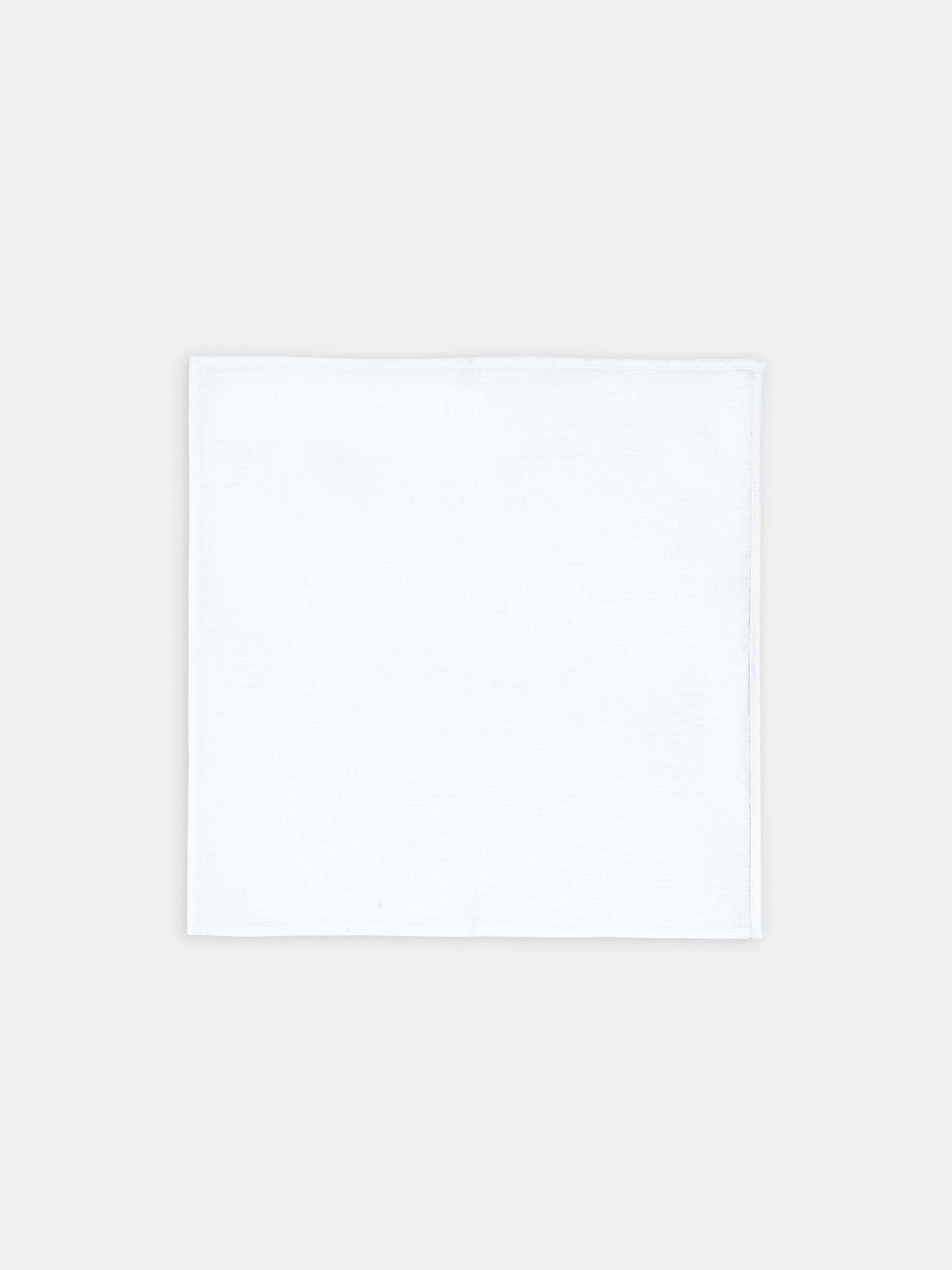Pochette in lino, BIANCO