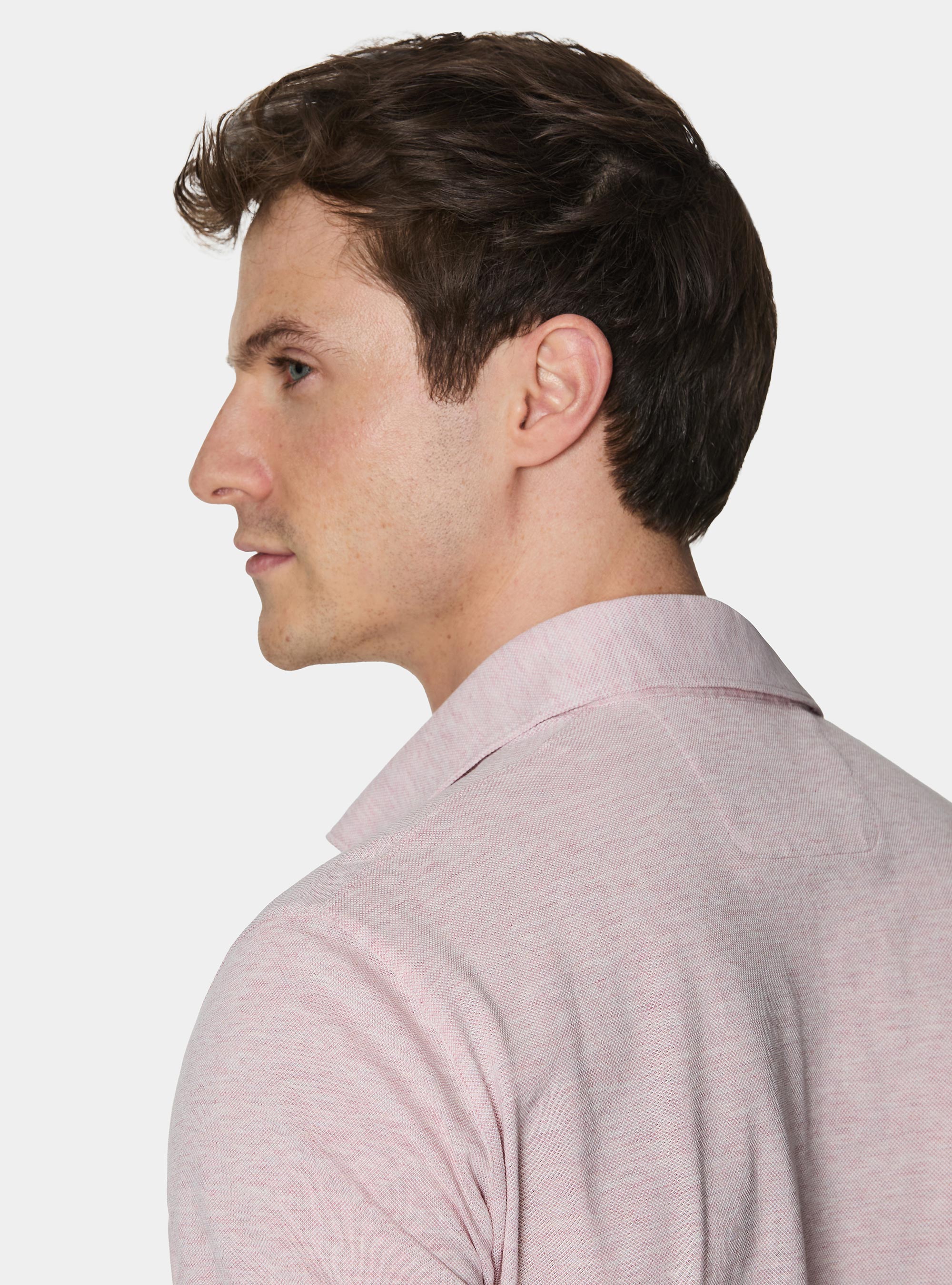 GT01 stretch pique polo shirt, LIGHT PINK