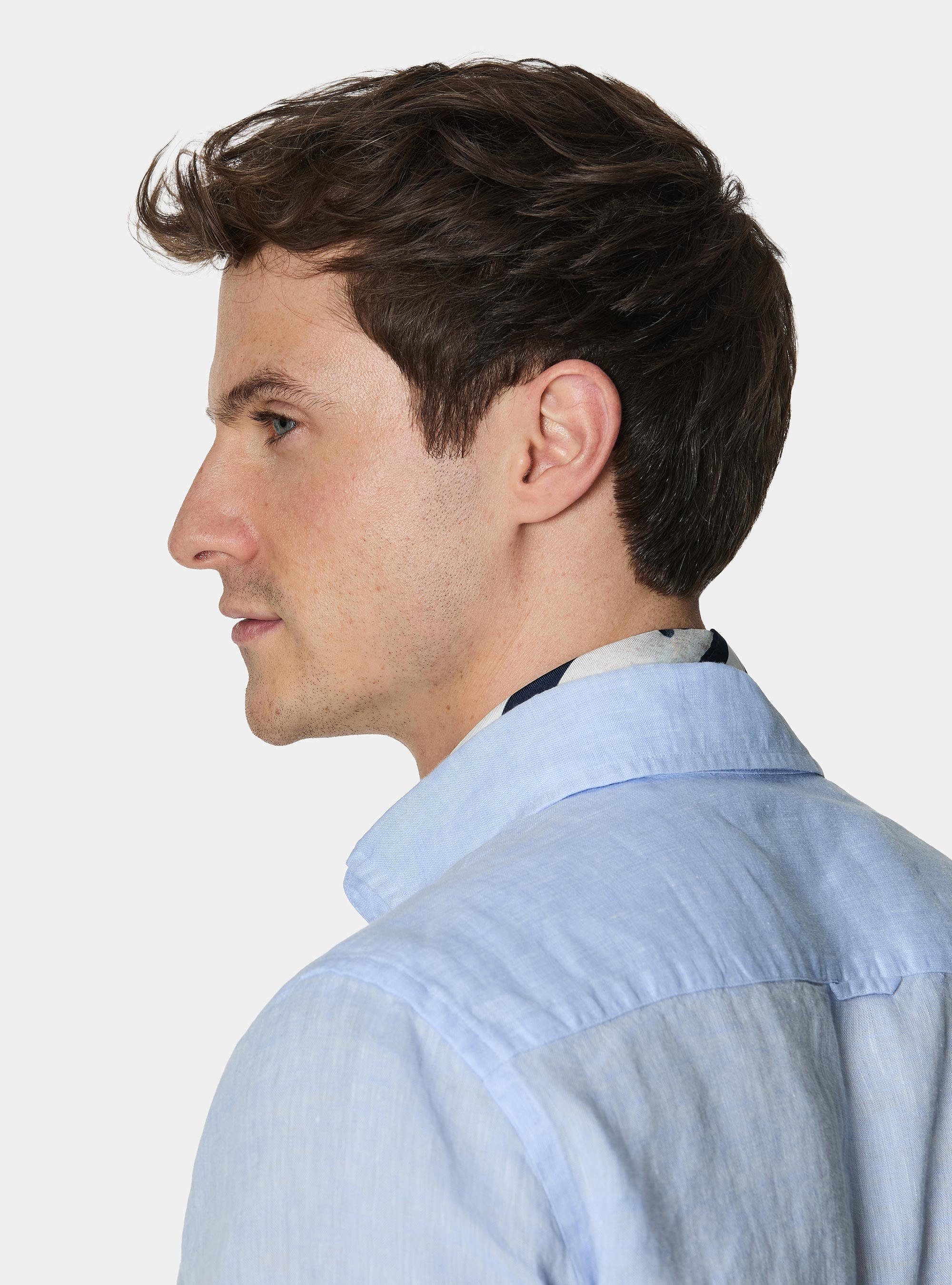 Pure linen shirt, LIGHT BLUE