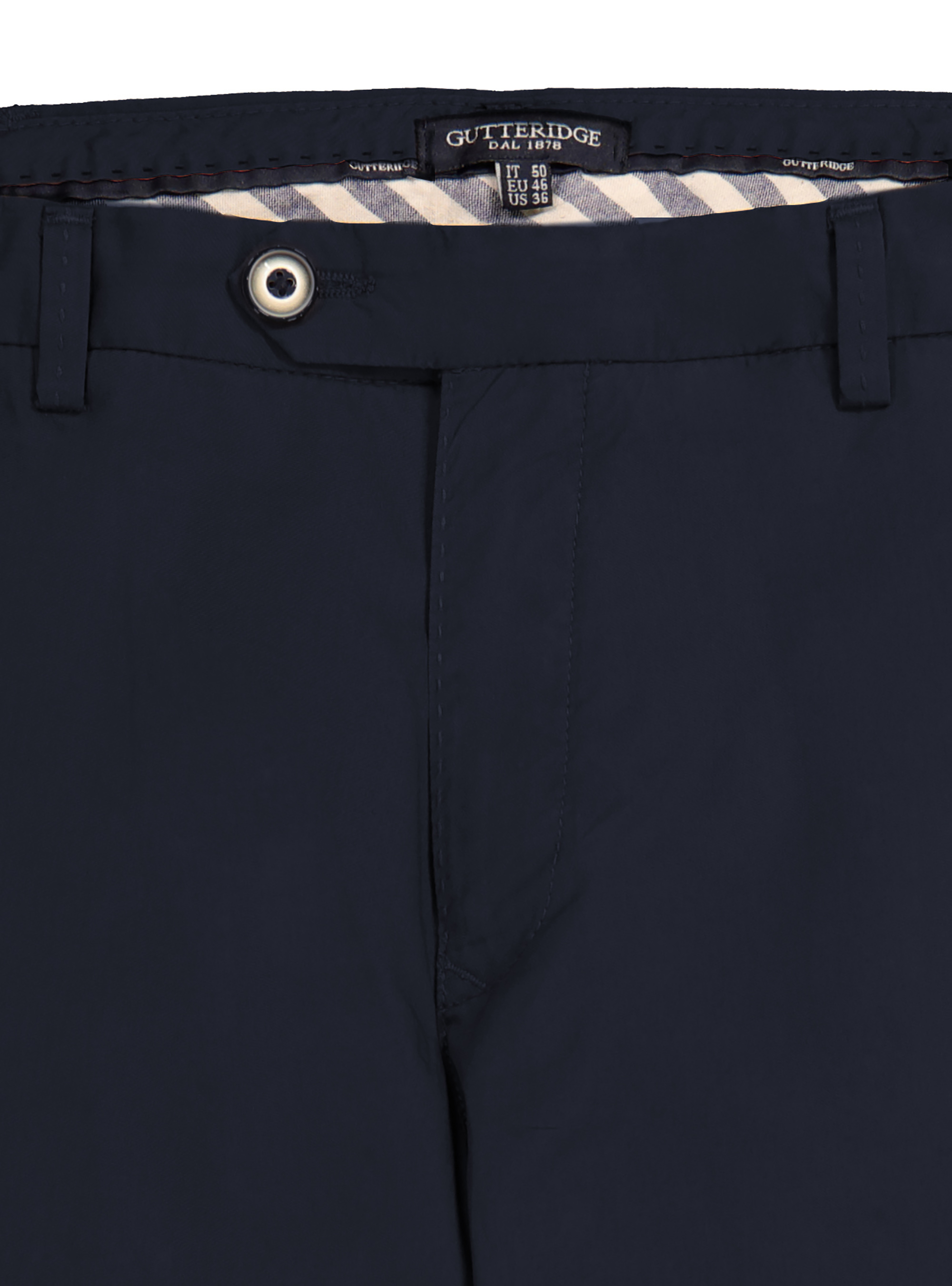 Pantaloni chino in popeline di cotone, BLU NAVY