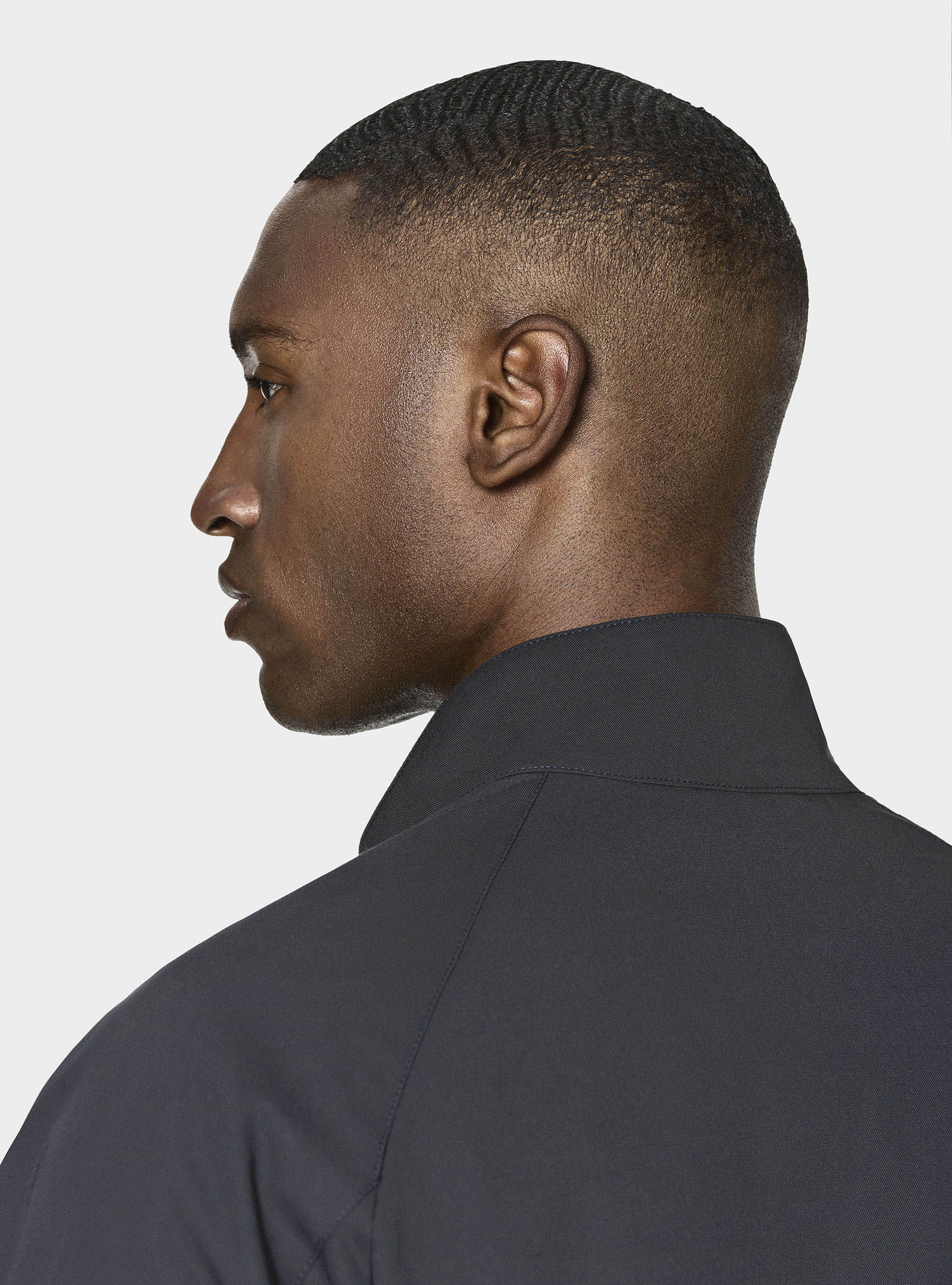 Bomber in misto cotone, BLU NAVY