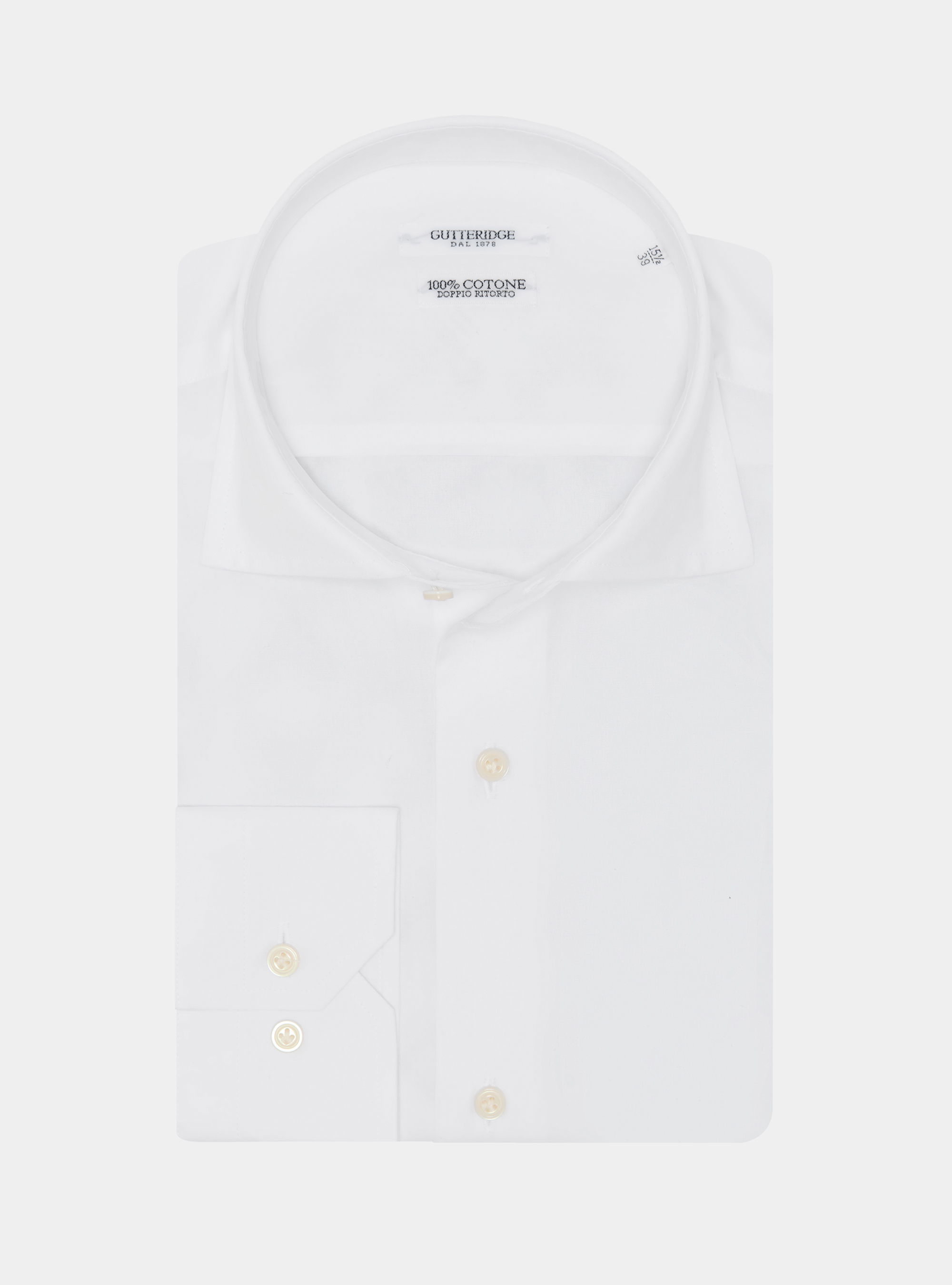 Baumwollhemd fil a fil, BIANCO 0099C