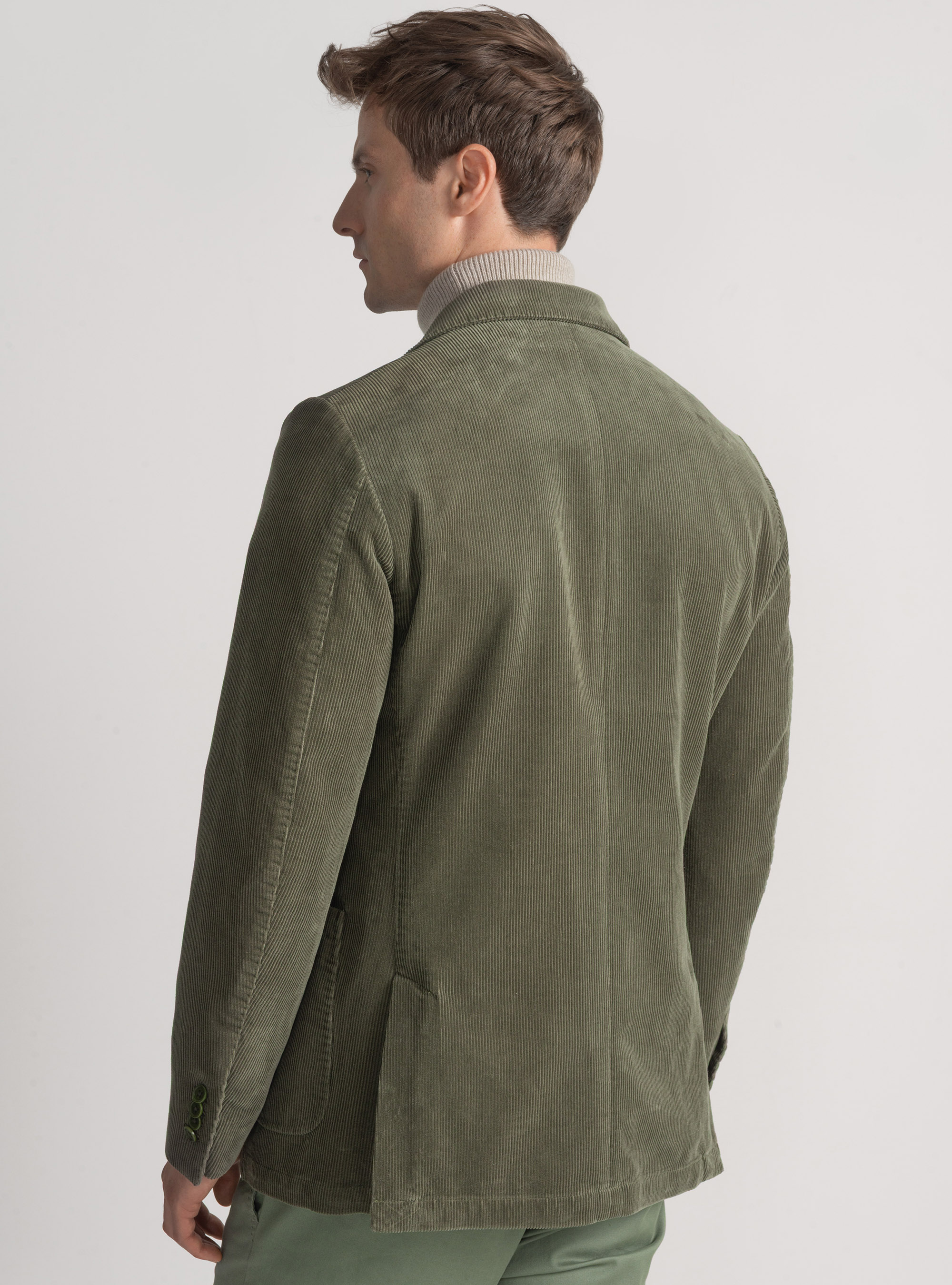 Giacca in velluto, VERDE