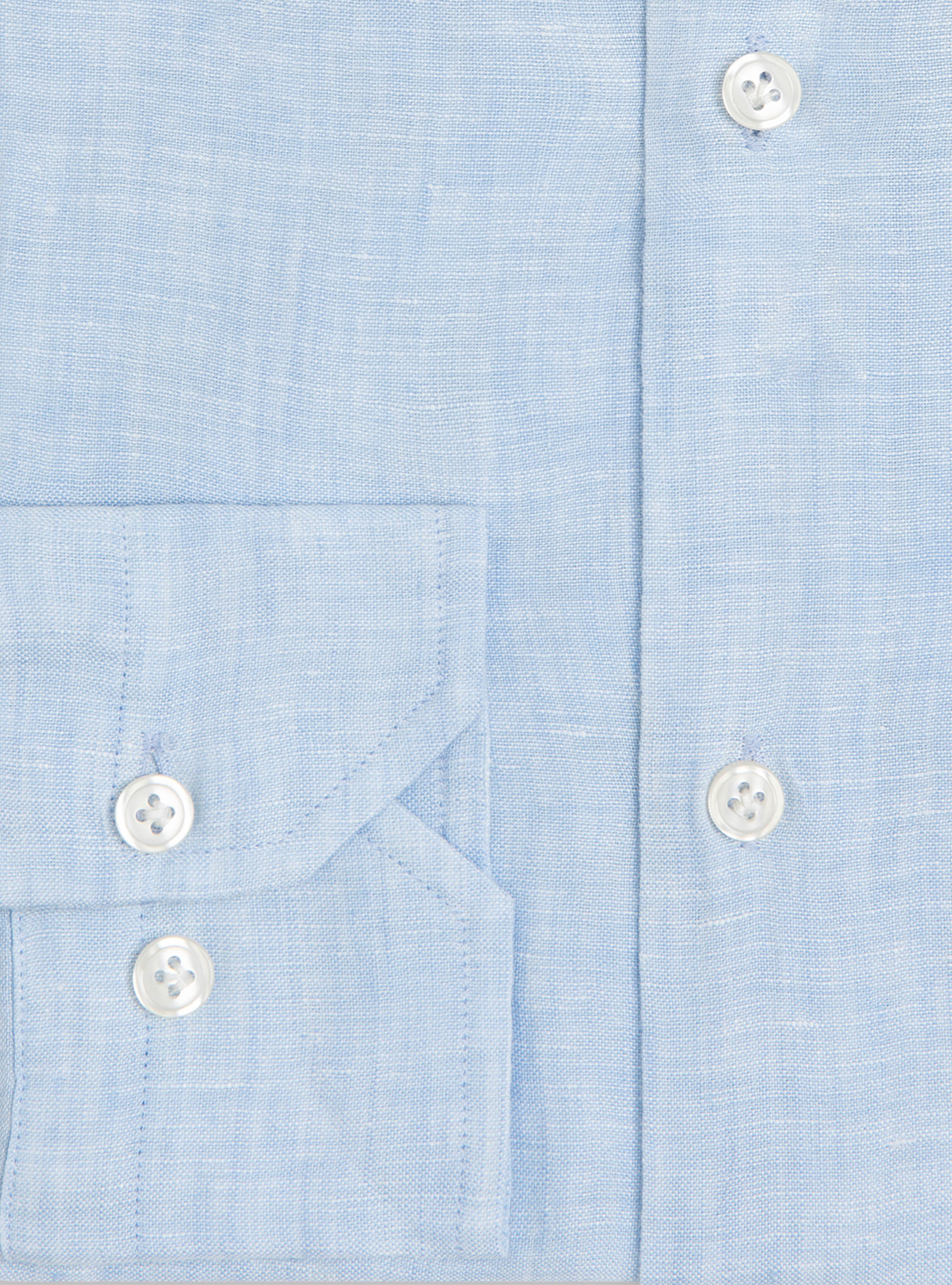 Pure Linen Korean Shirt, LIGHT BLUE