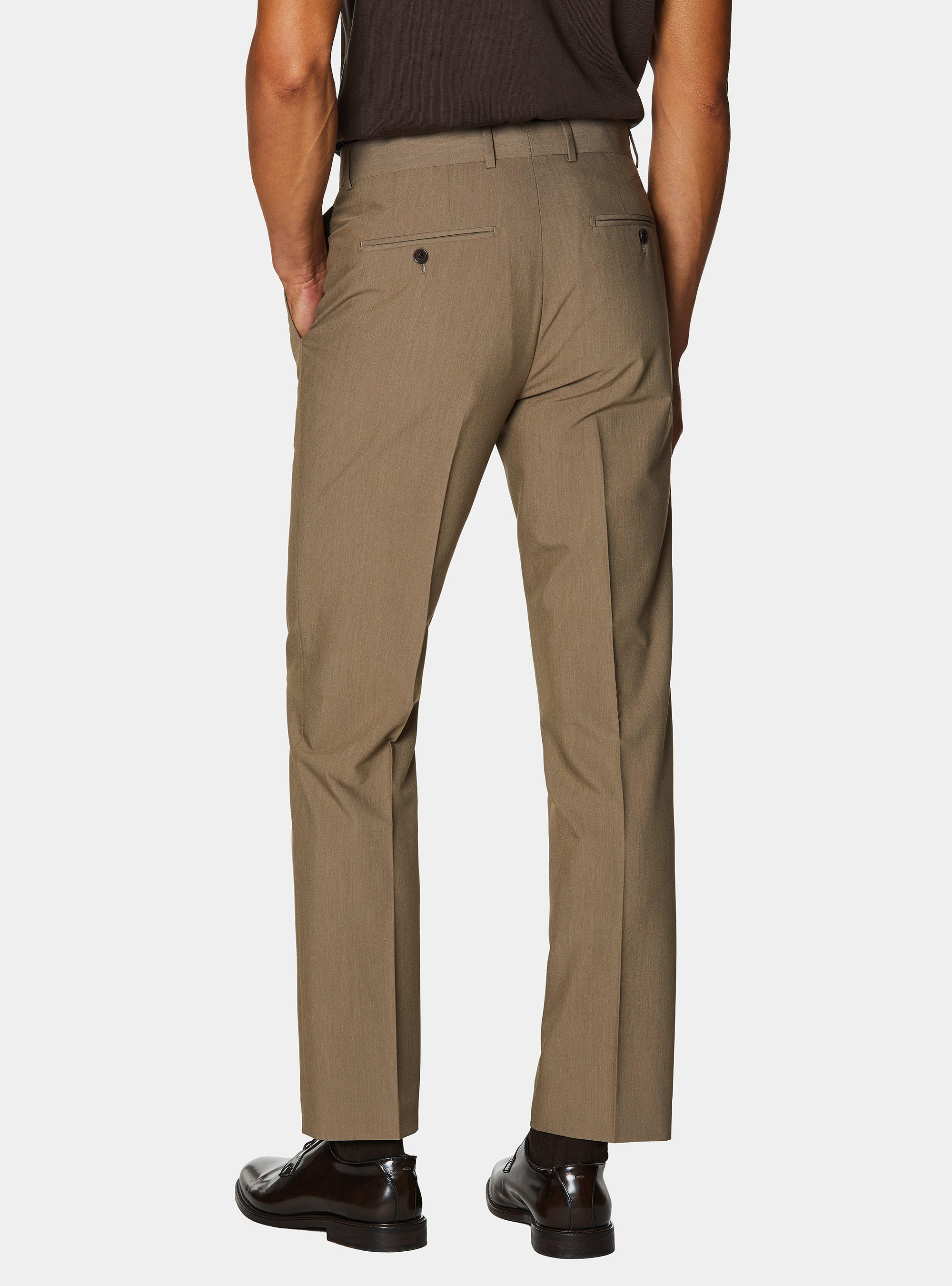 Slim-fit suit trousers, MUD