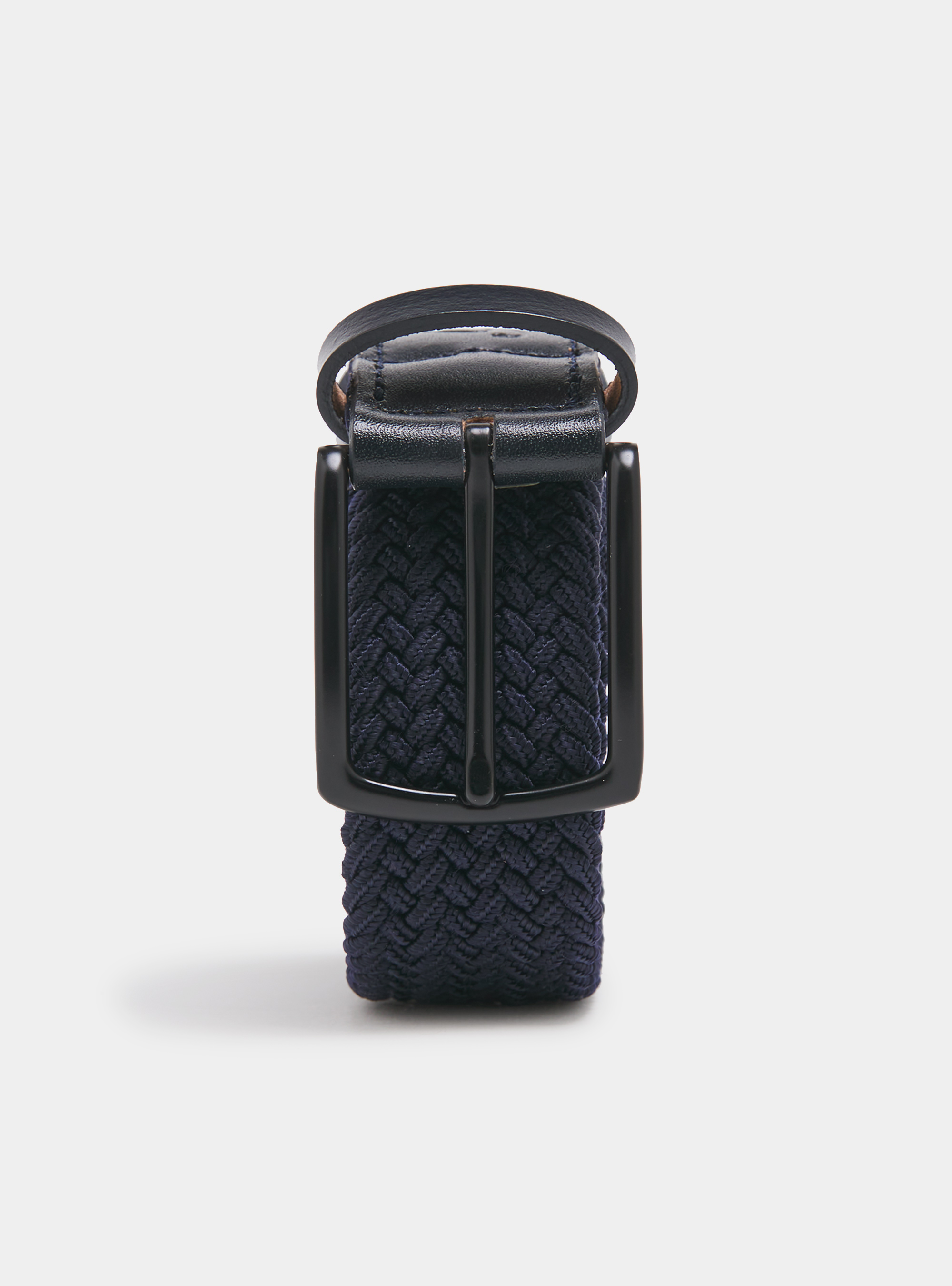 Ceinture élastique tressée, BLEU MARINE