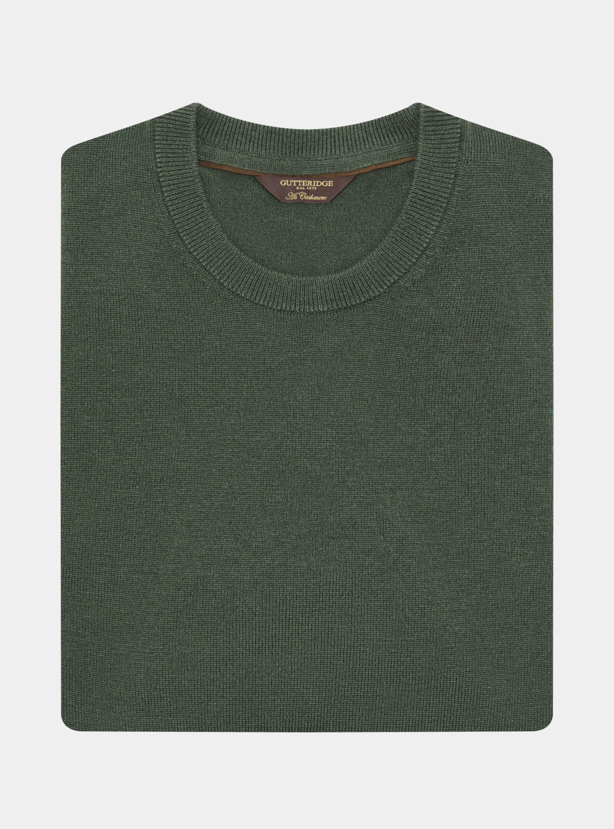Girocollo in maglia in lana poliammide cashmere, MILITARE 0609C