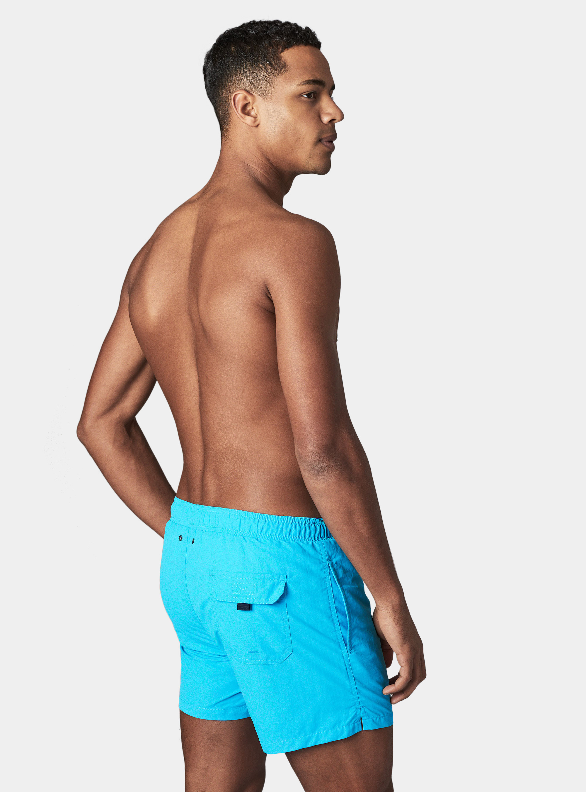 Basic solid colour swimsuit, TURCHESE 0258C