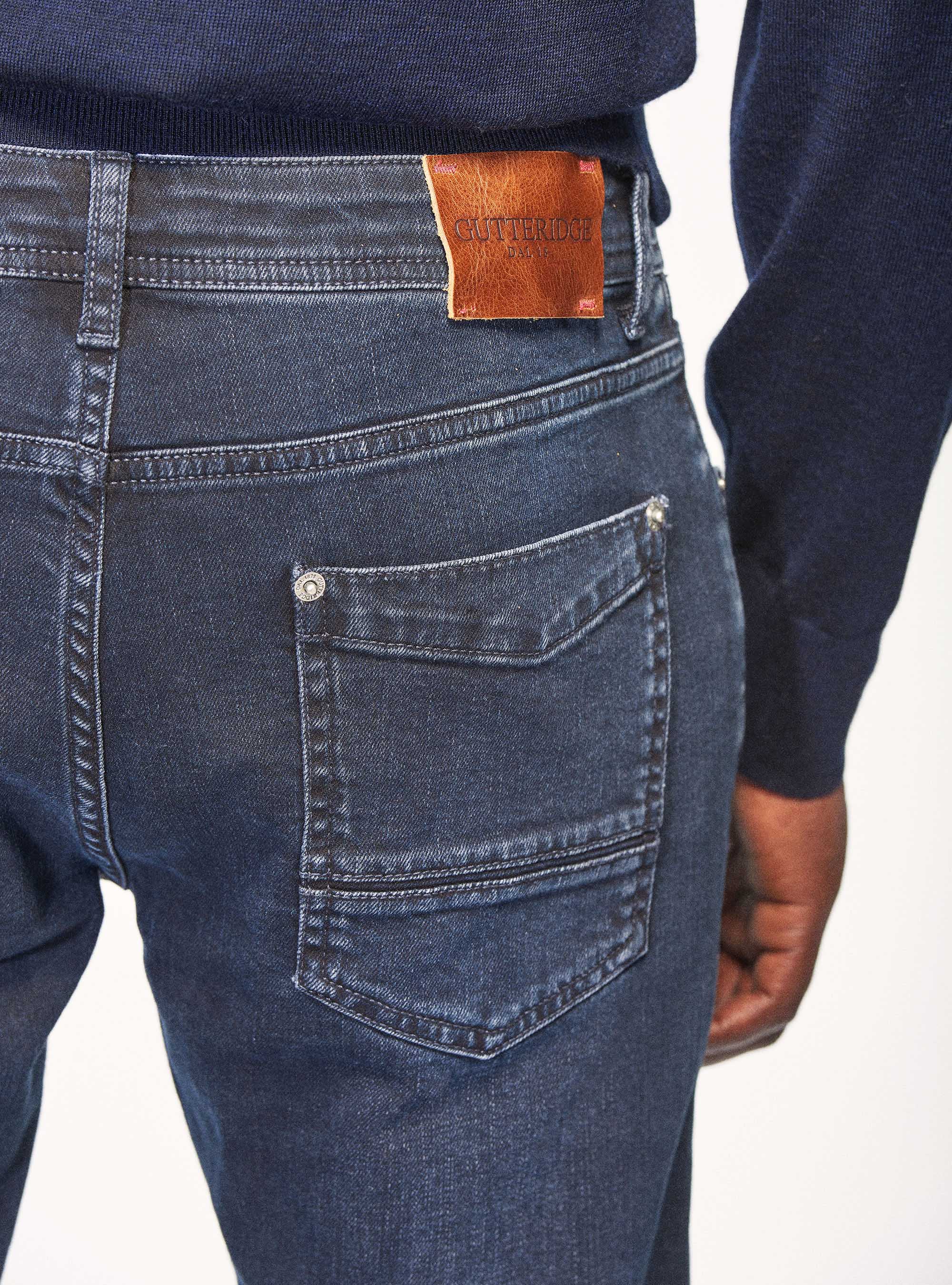 Jeans tailor fit colorati, BLU NAVY