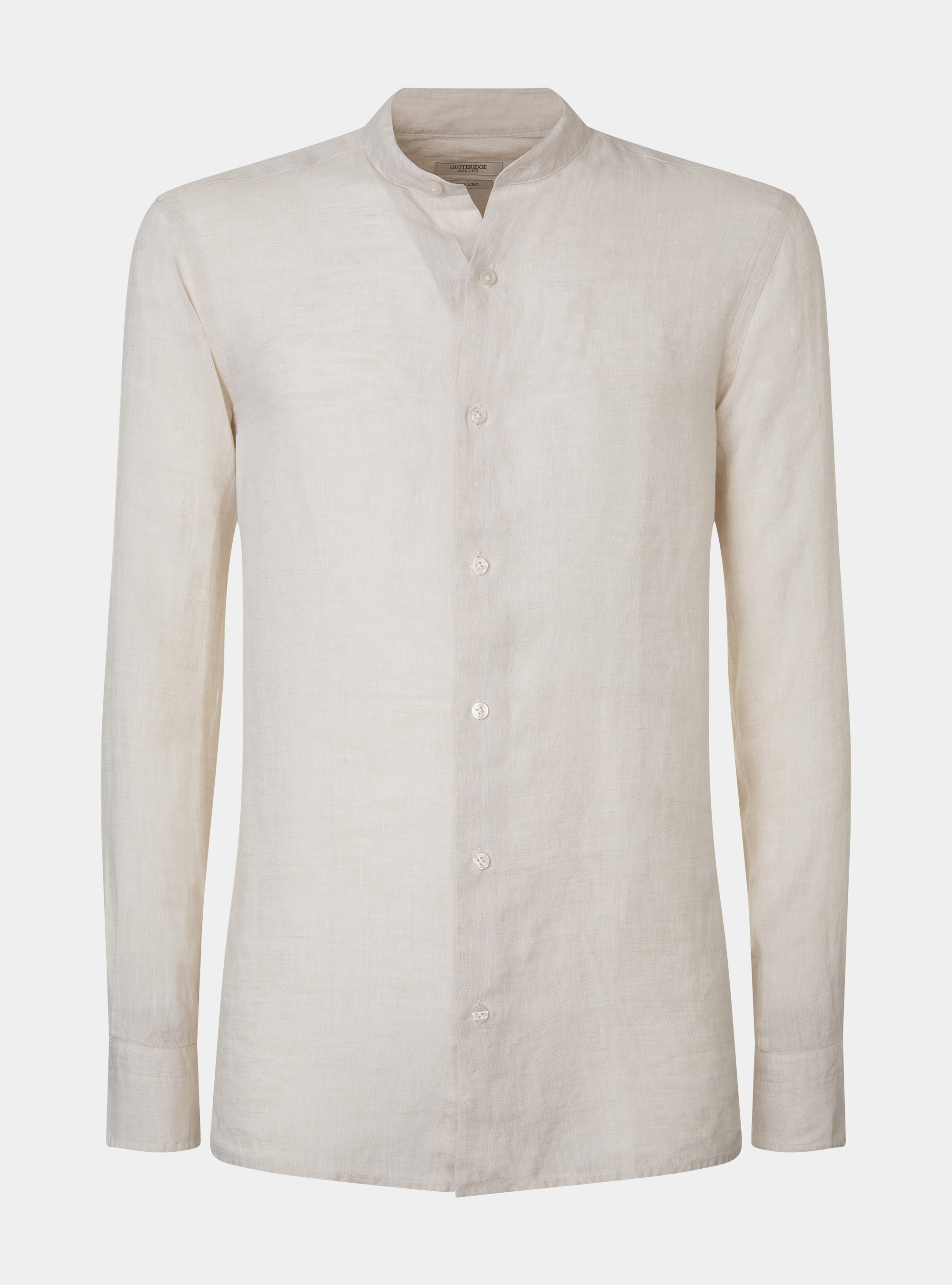 Pure Linen Korean Shirt, ECRU