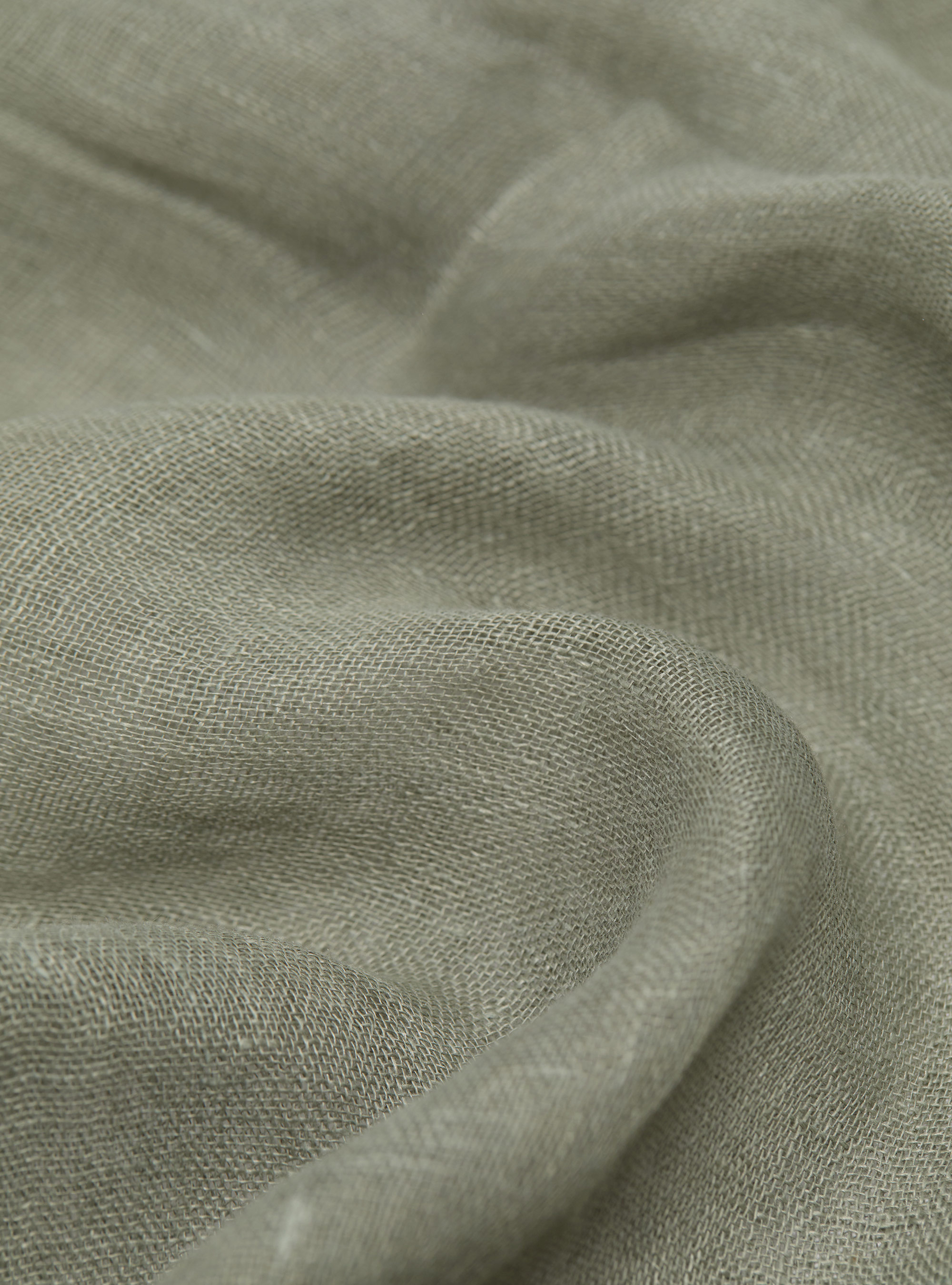 Sciarpa rigata in lino, SALVIA 0602C