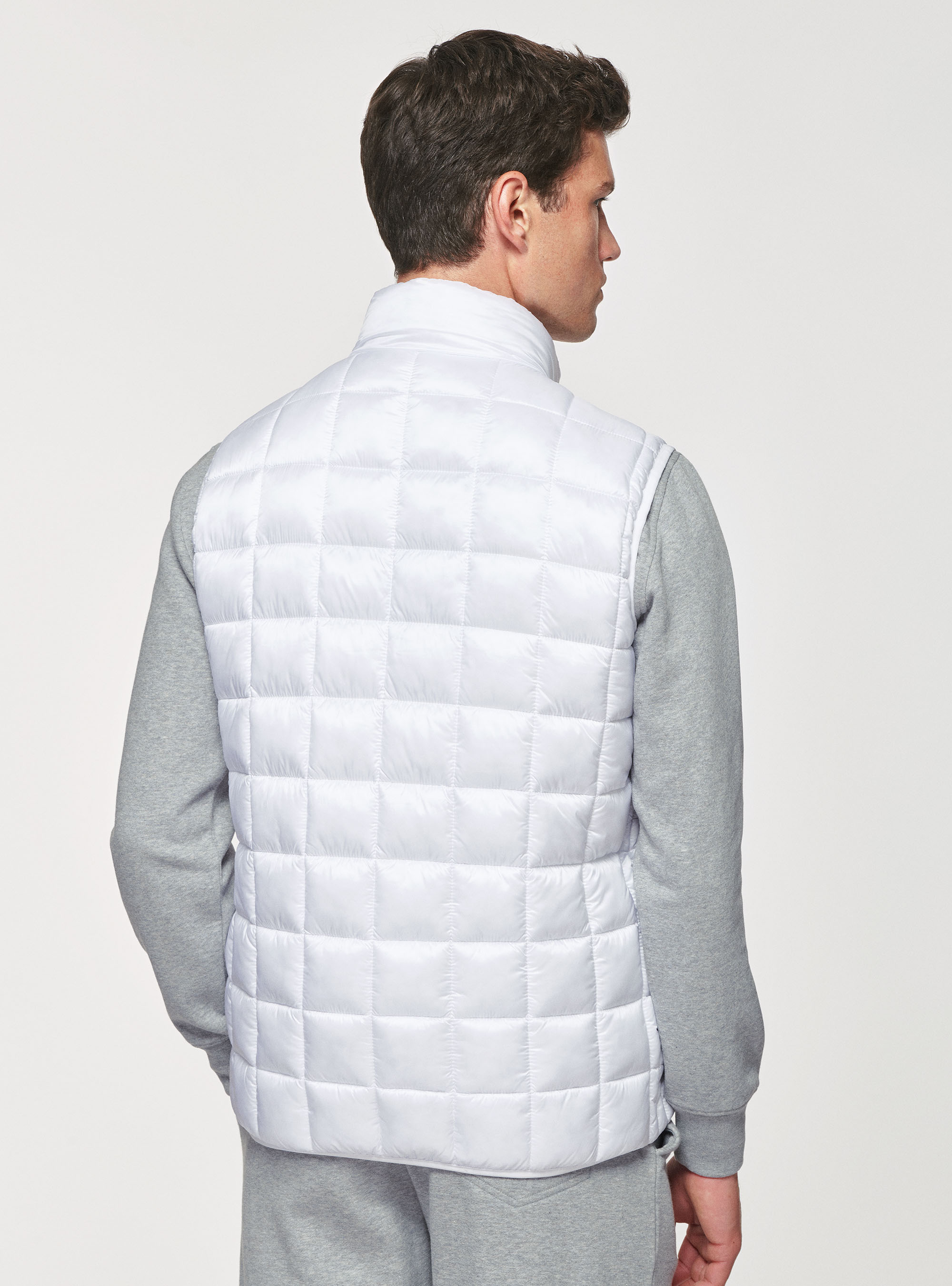 Smanicato trapuntato con imbottitura riciclata, BIANCO