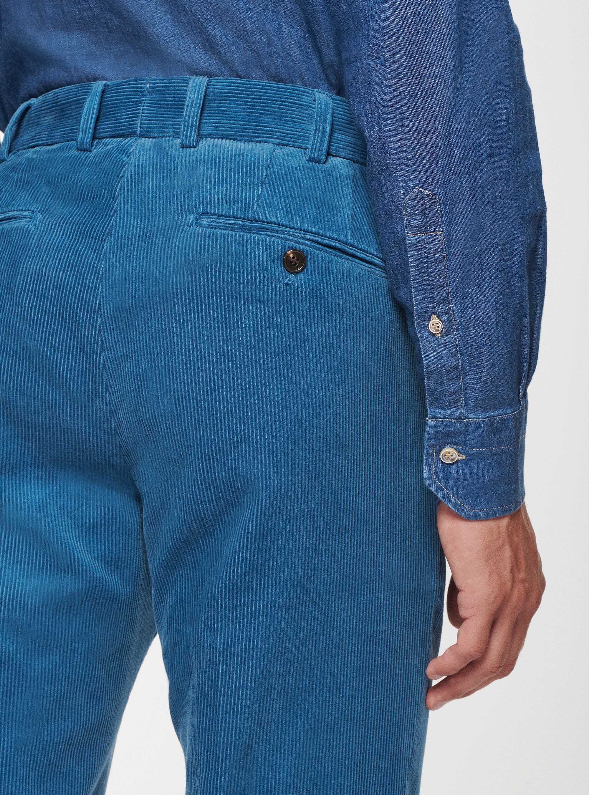 Pantaloni in velluto a coste, 0243C DENIM
