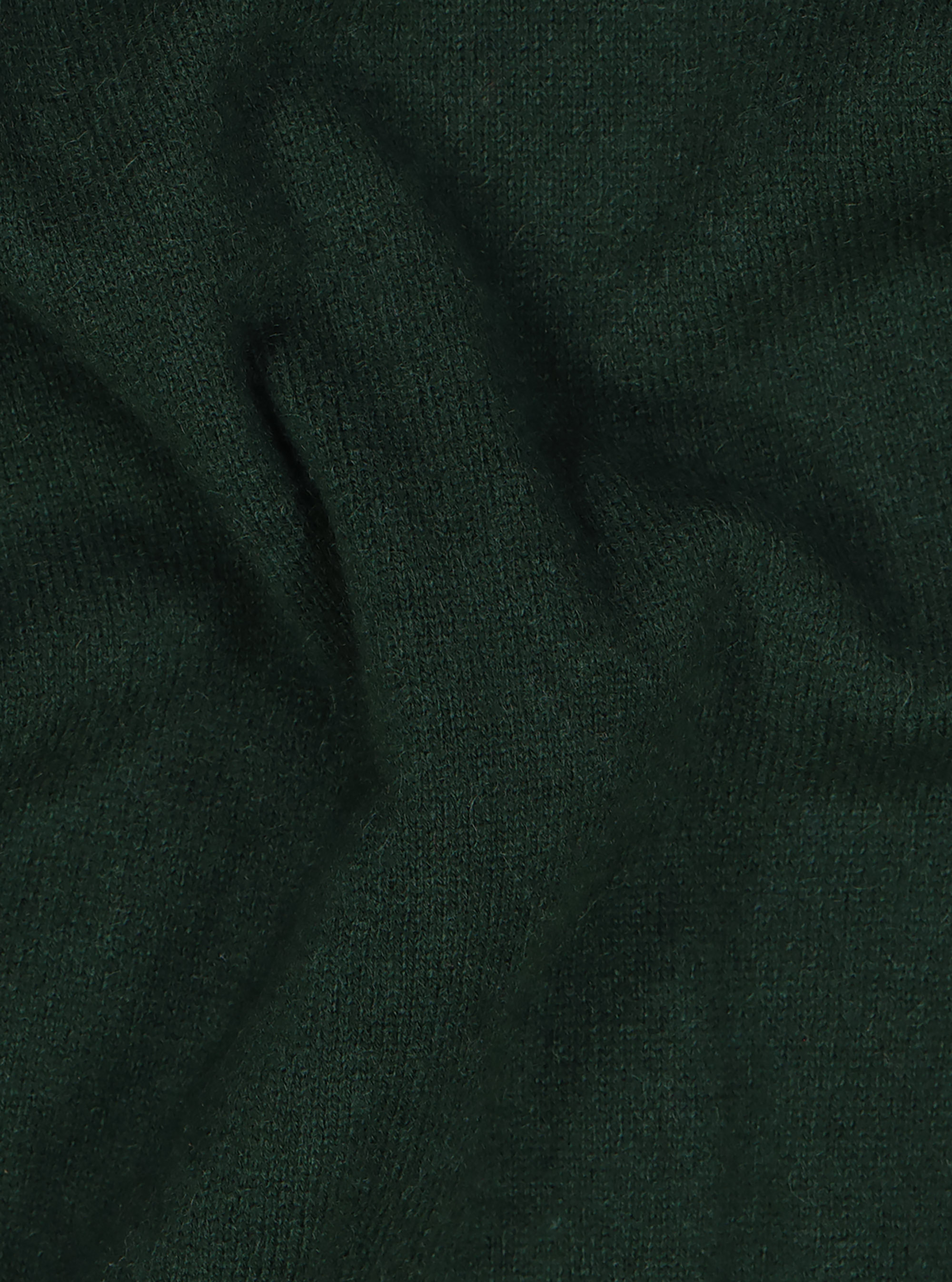 100% cashmere round neck sweater, GREEN