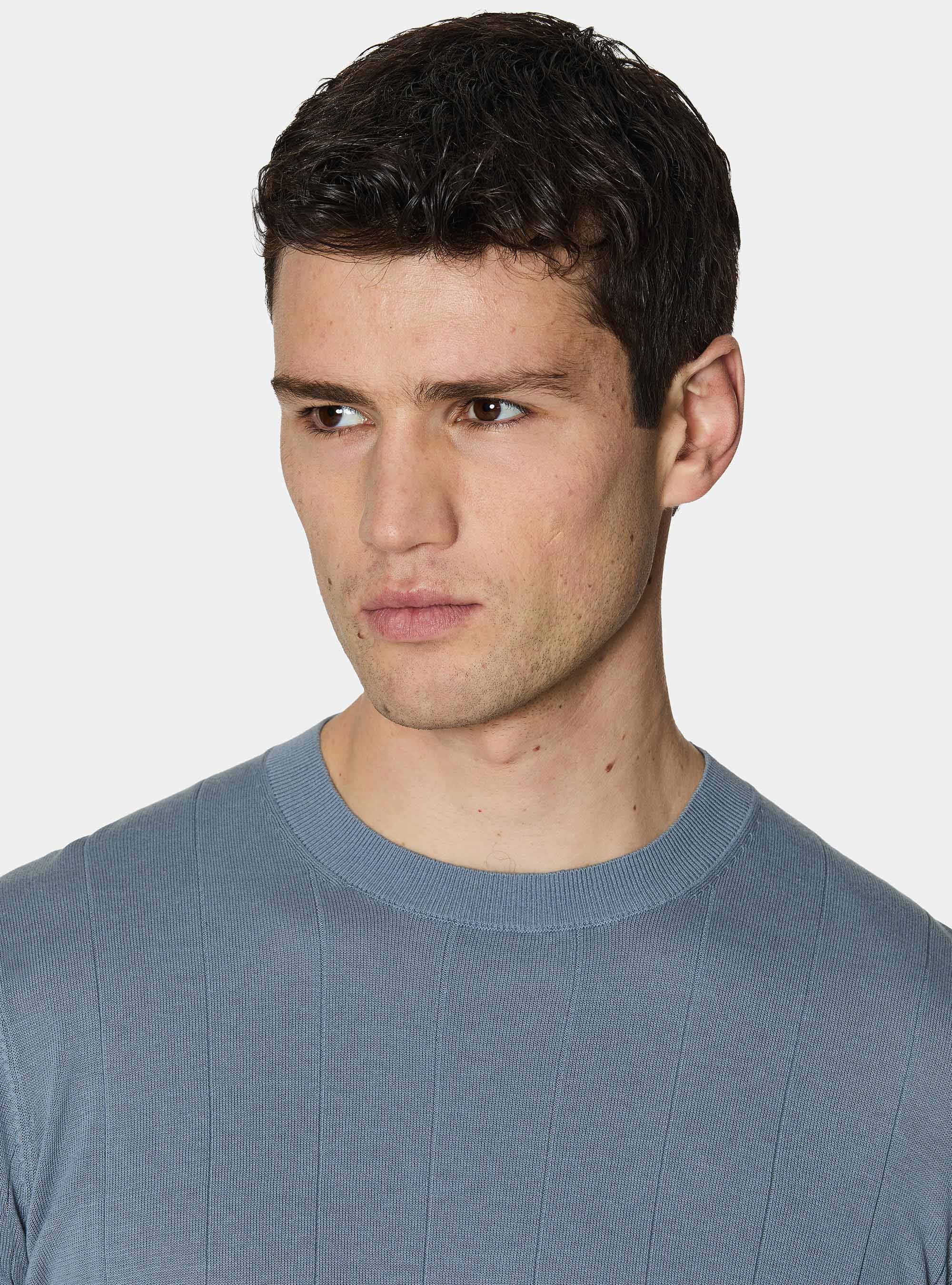 Maglia in puro cotone costa piatta, AVIO 0292C